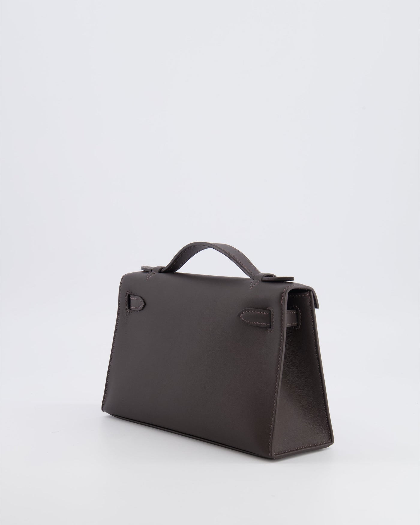 *RARE* Hermes Kelly Pochette Bag in Bai Brun Swift Leather with Gold Hardware - Product Image 4