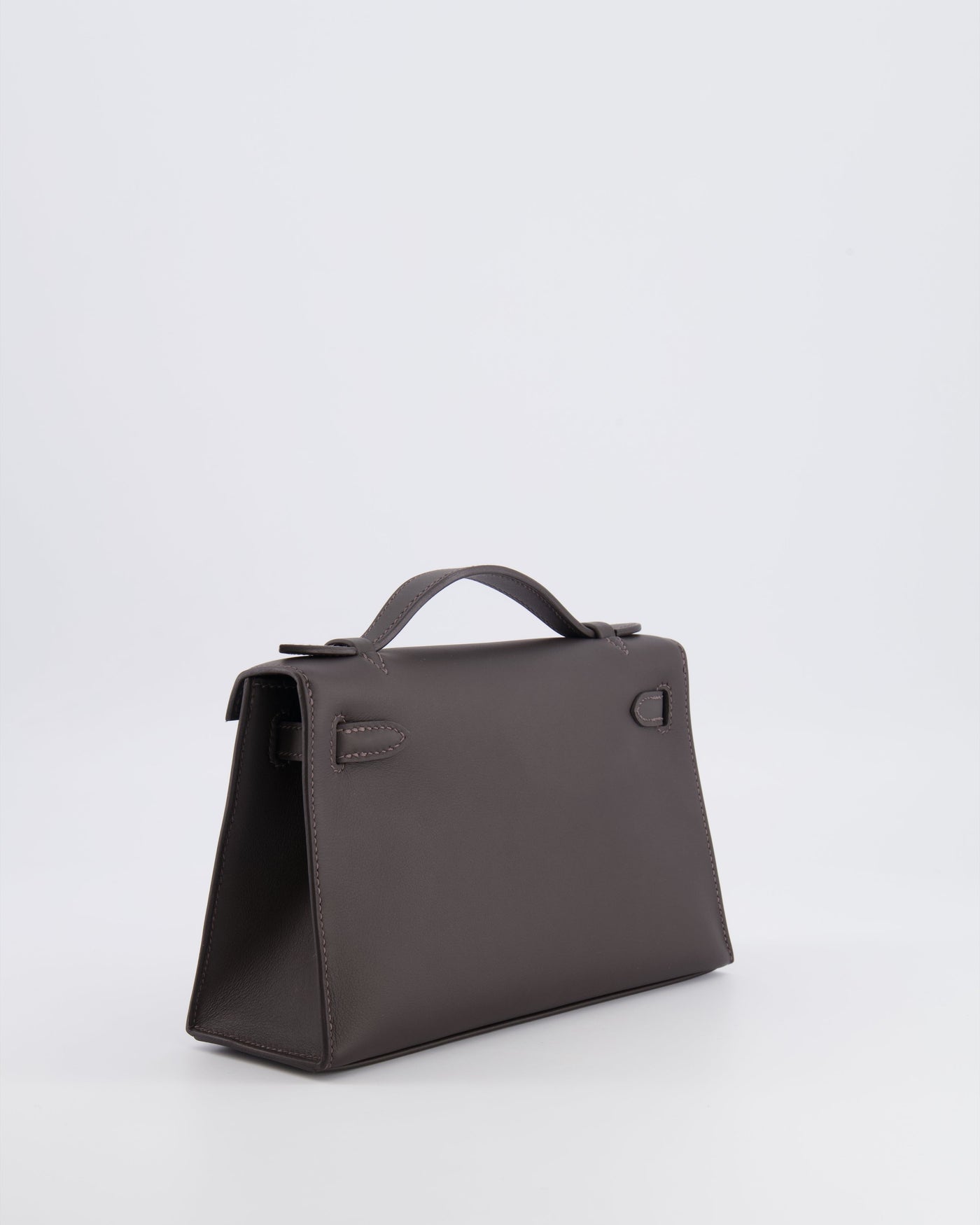 *RARE* Hermes Kelly Pochette Bag in Bai Brun Swift Leather with Gold Hardware - Product Image 6