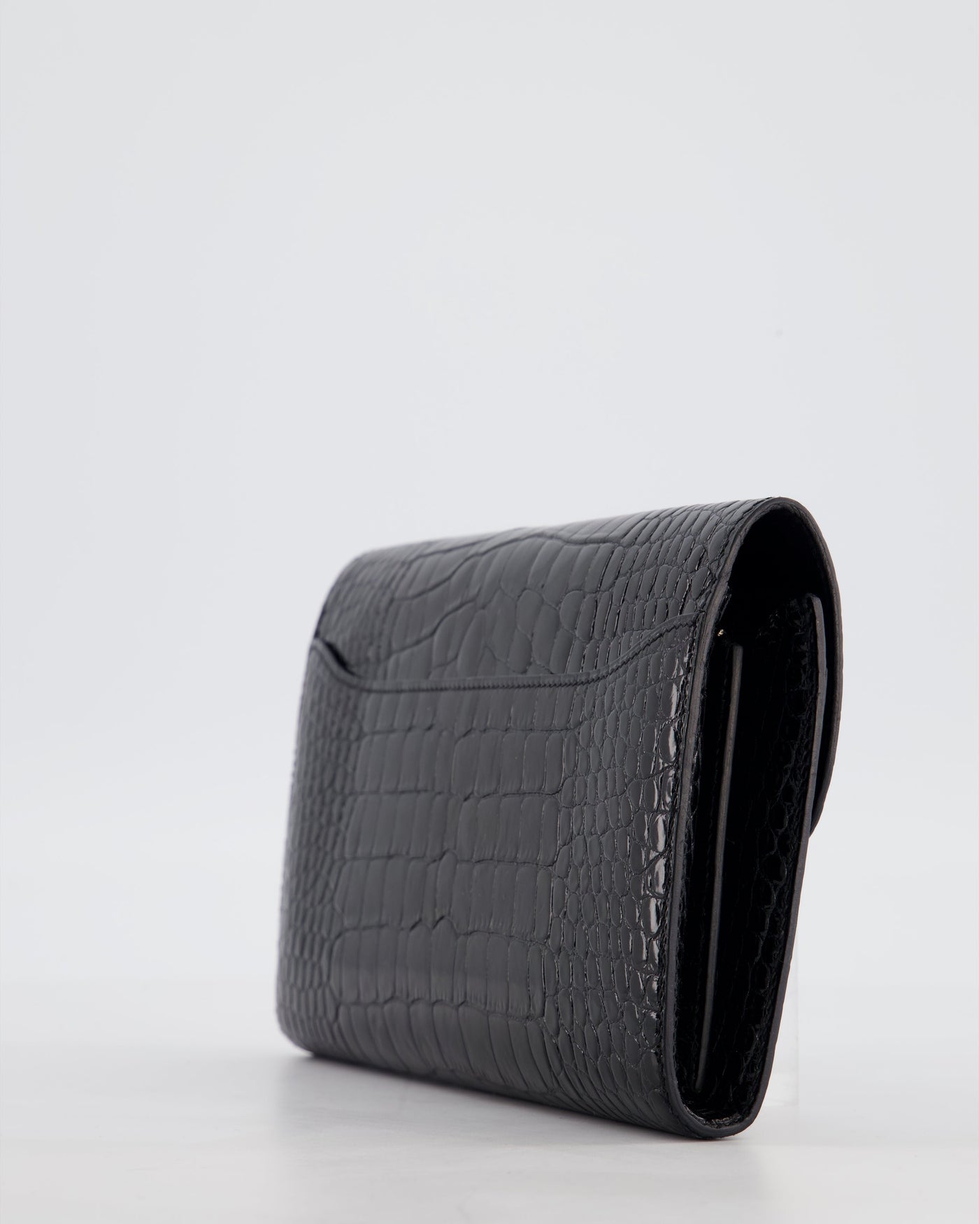 Hermes Constance Wallet in Noir Alligator with Palladium Hardware - Product Image 11