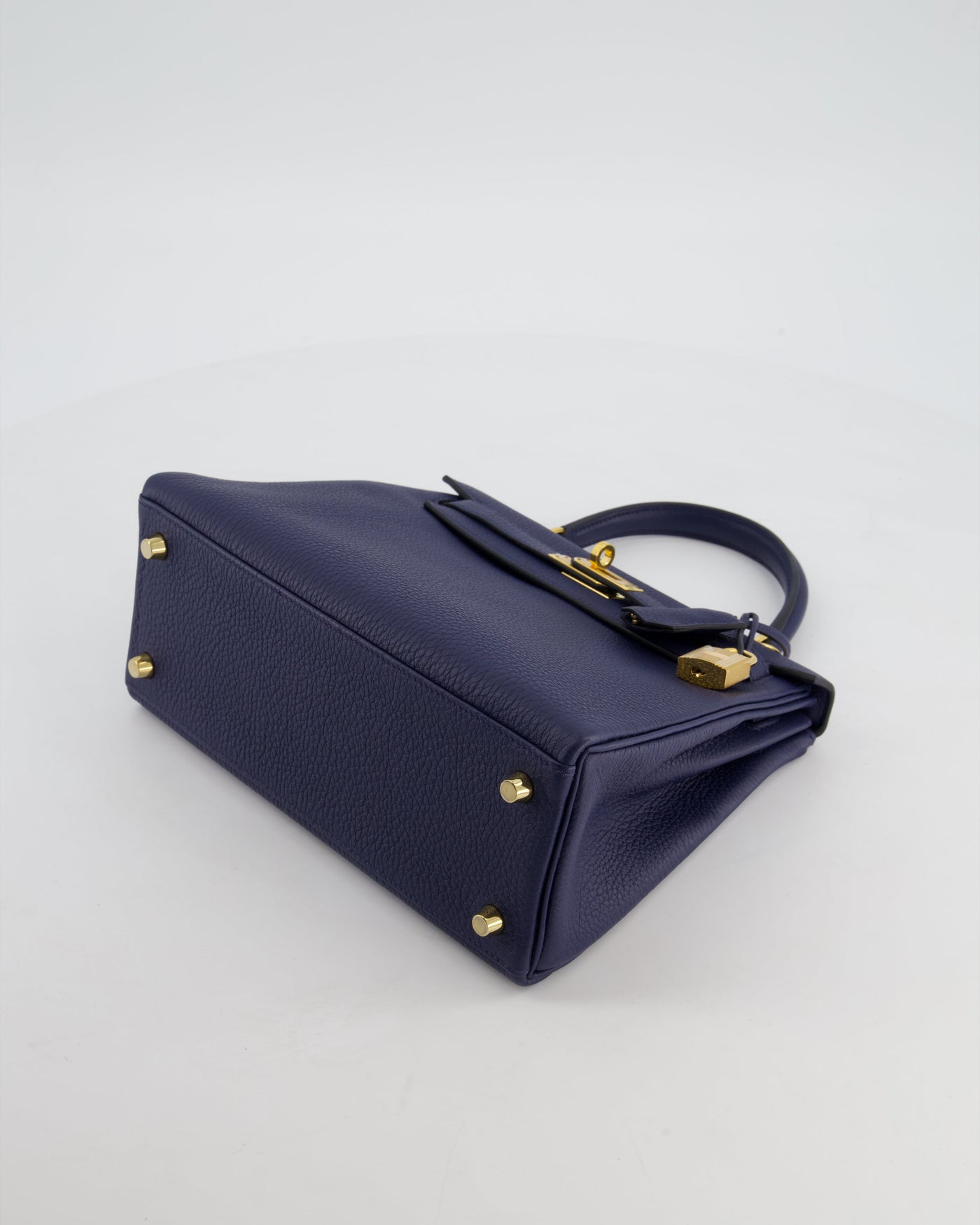 Hermes Kelly 25 Retourne Bag in Bleu Navy Togo Leather Bleu with Gold Hardware - Product Image 21