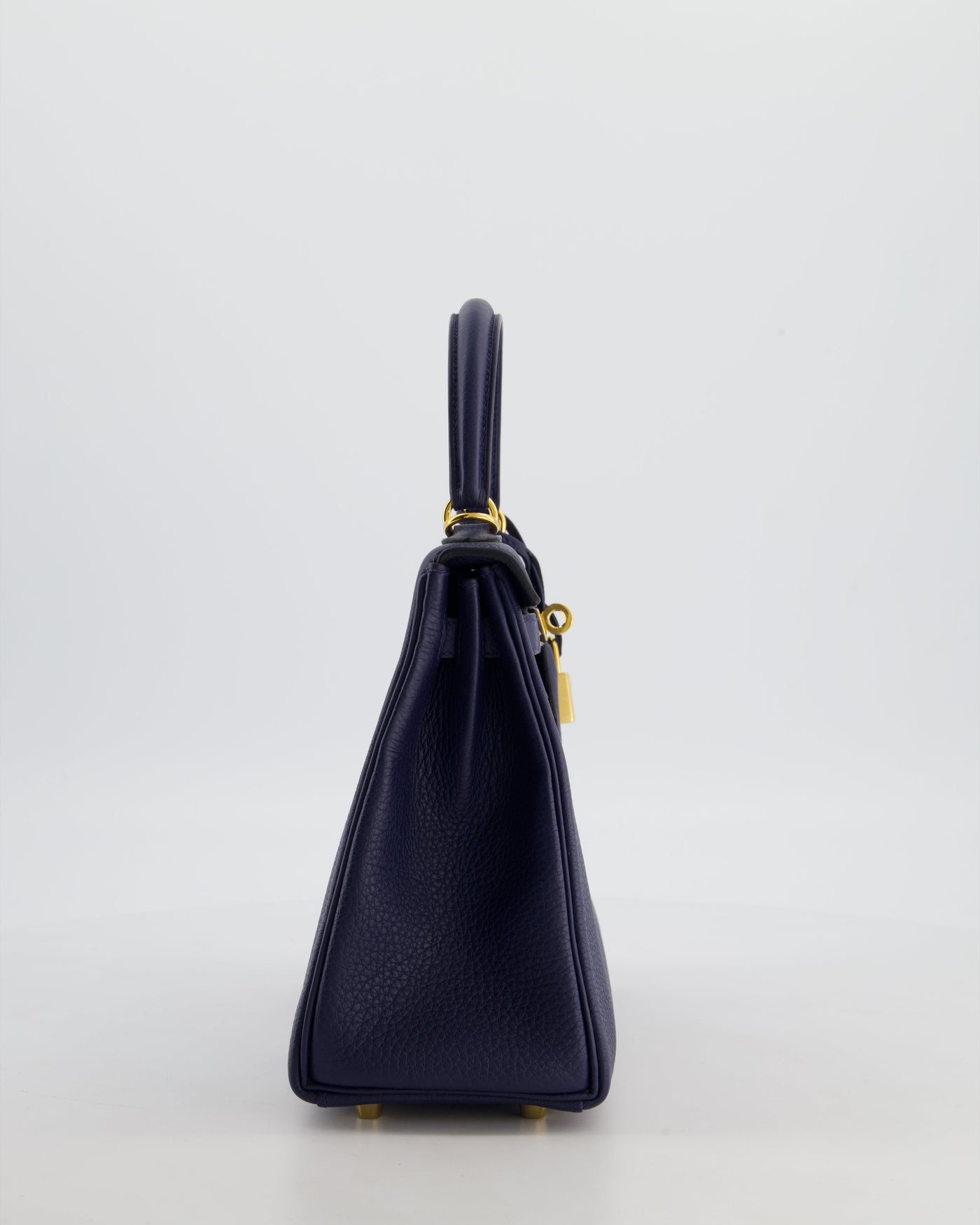 Hermes Kelly 25 Retourne Bag in Bleu Navy Togo Leather Bleu with Gold Hardware - Product Image 5