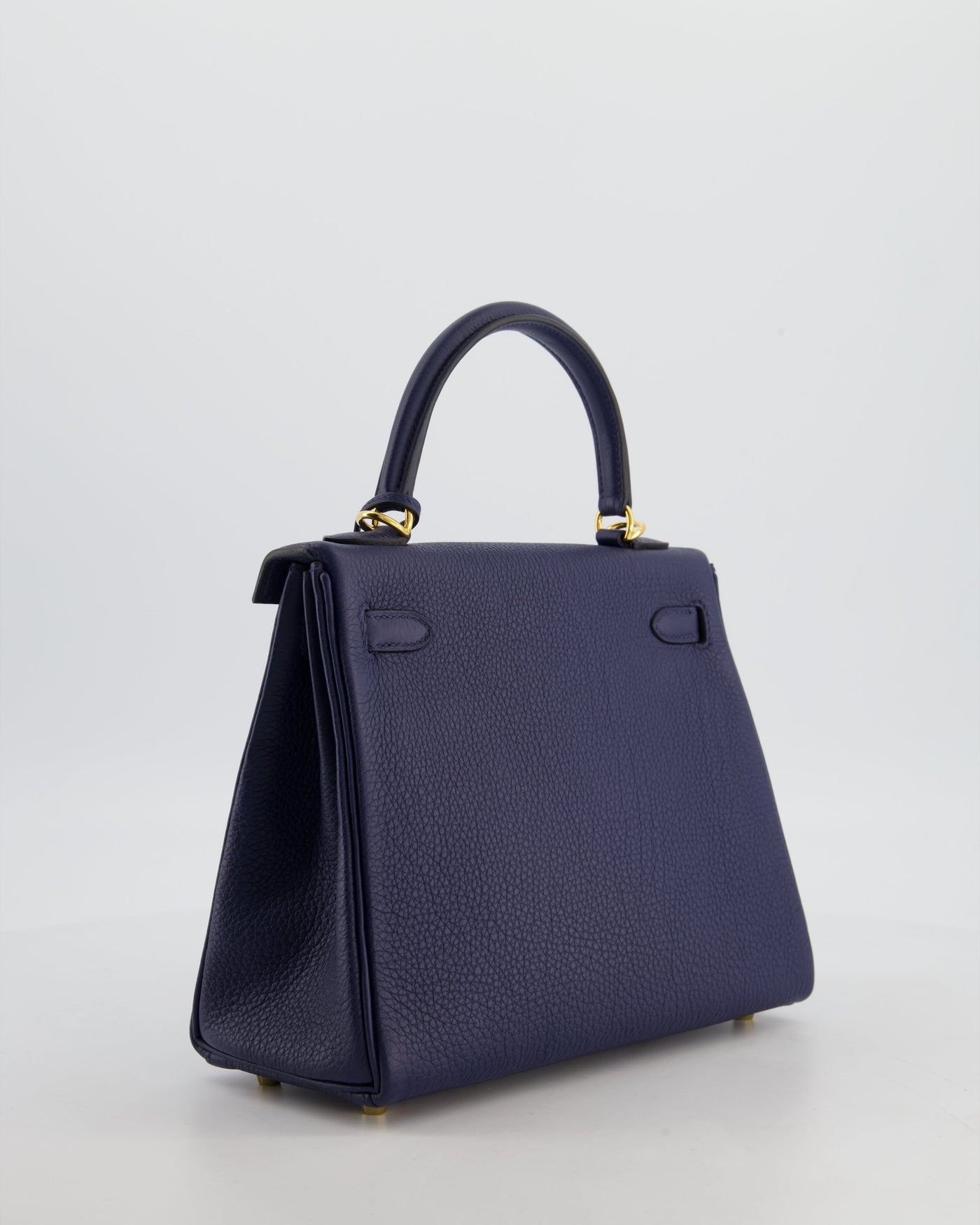Hermes Kelly 25 Retourne Bag in Bleu Navy Togo Leather Bleu with Gold Hardware - Product Image 8