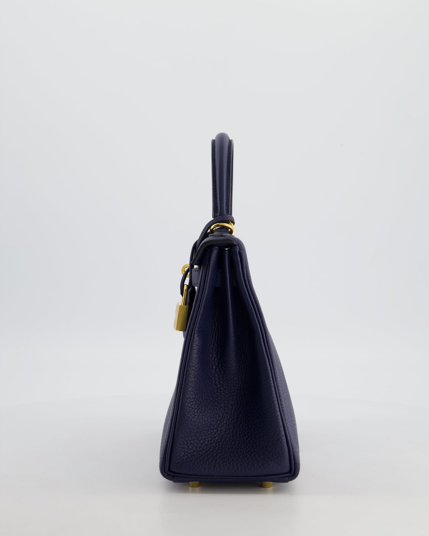 Hermes Kelly 25 Retourne Bag in Bleu Navy Togo Leather Bleu with Gold Hardware - Product Image 9