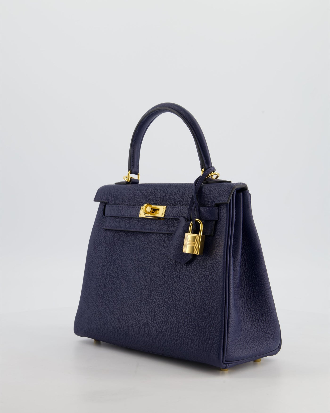 Hermes Kelly 25 Retourne Bag in Bleu Navy Togo Leather Bleu with Gold Hardware - Product Image 10