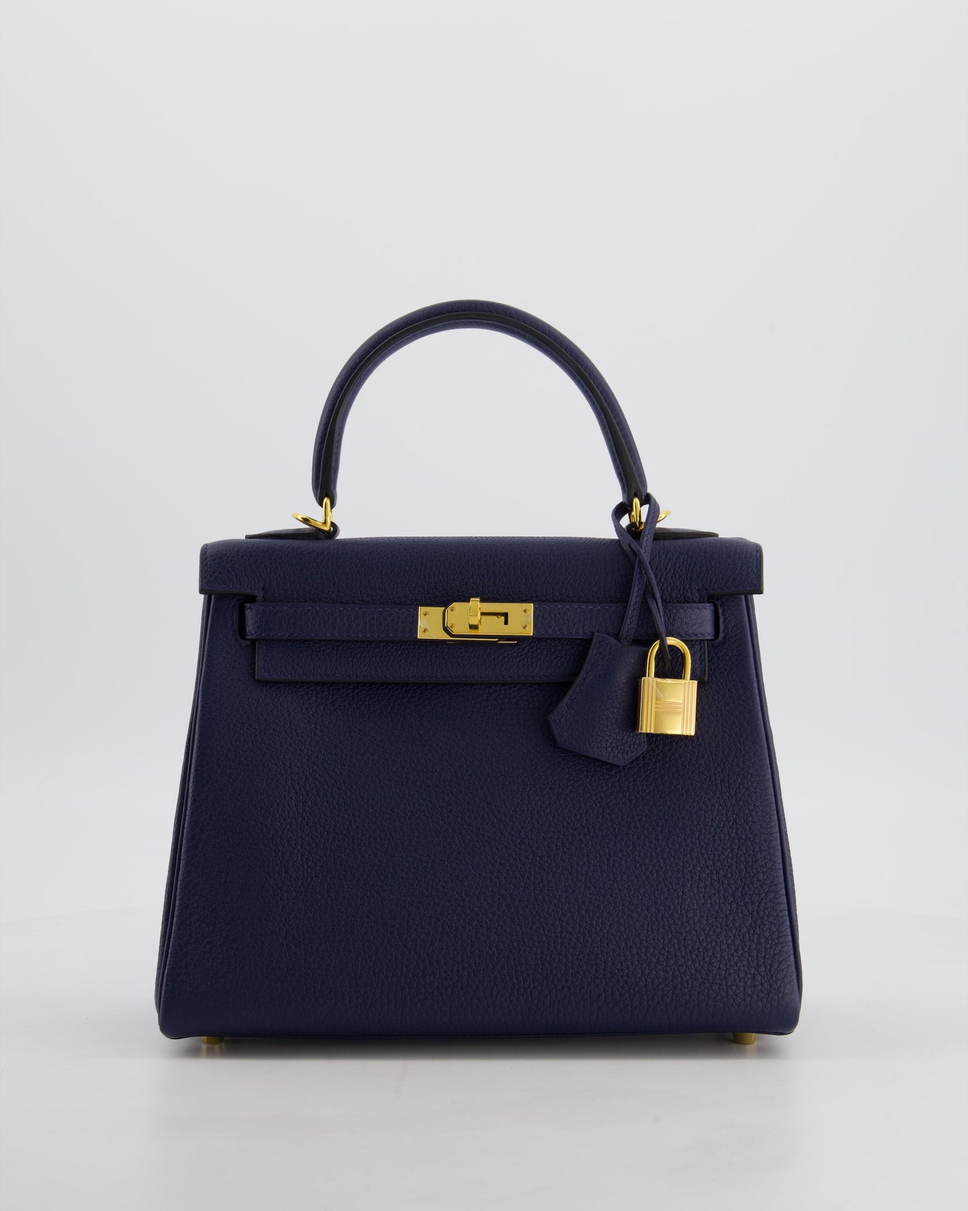 Hermes Kelly 25 Retourne Bag in Bleu Navy Togo Leather Bleu with Gold Hardware - Product Image 3