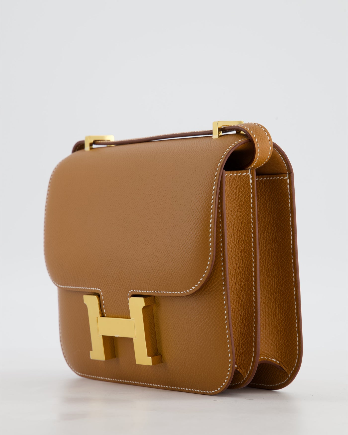 Hermes Mini Constance III Miroir 18 Bag in Gold Epsom Leather with Gold Hardware - Product Image 13