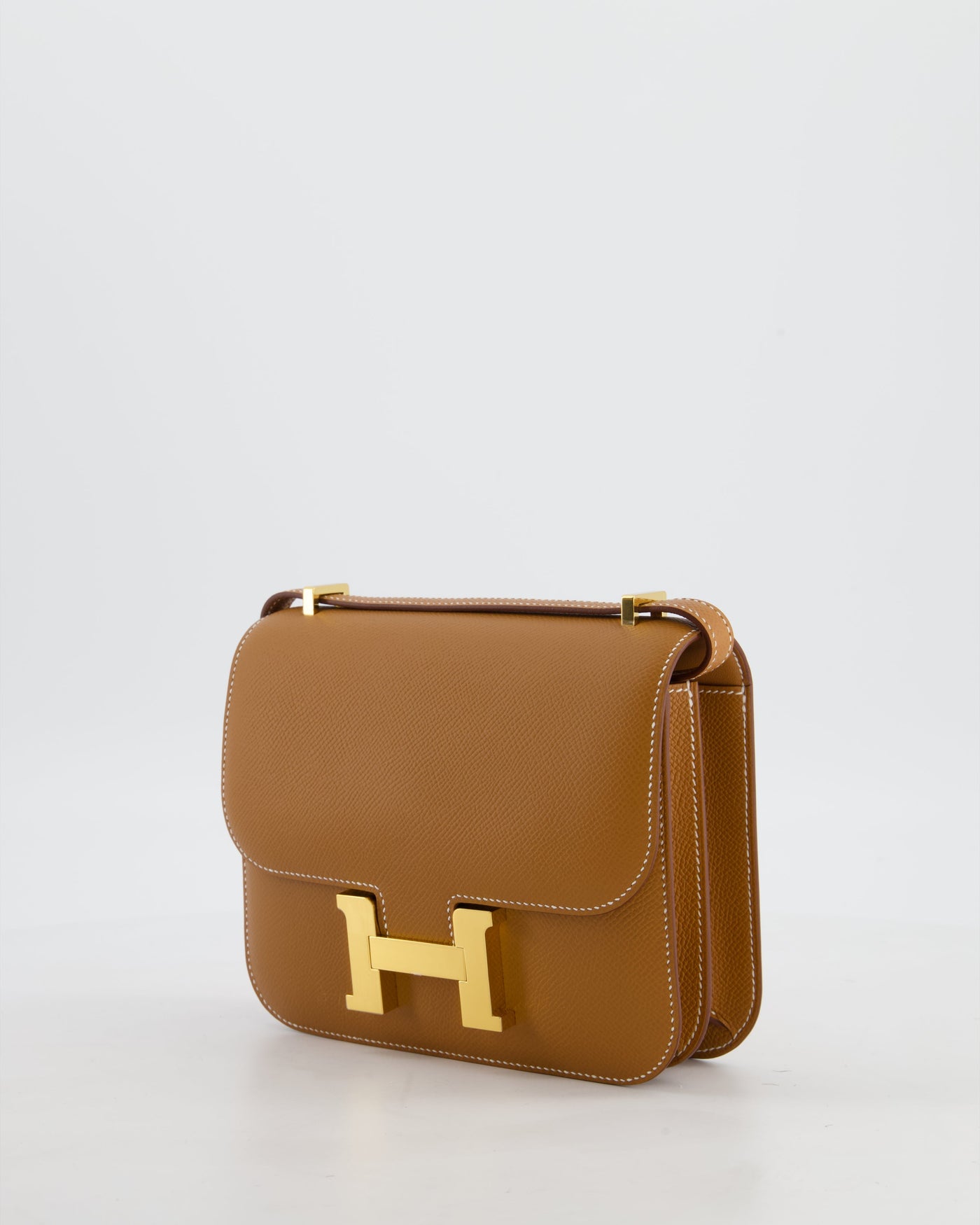 Hermes Mini Constance III Miroir 18 Bag in Gold Epsom Leather with Gold Hardware - Product Image 5