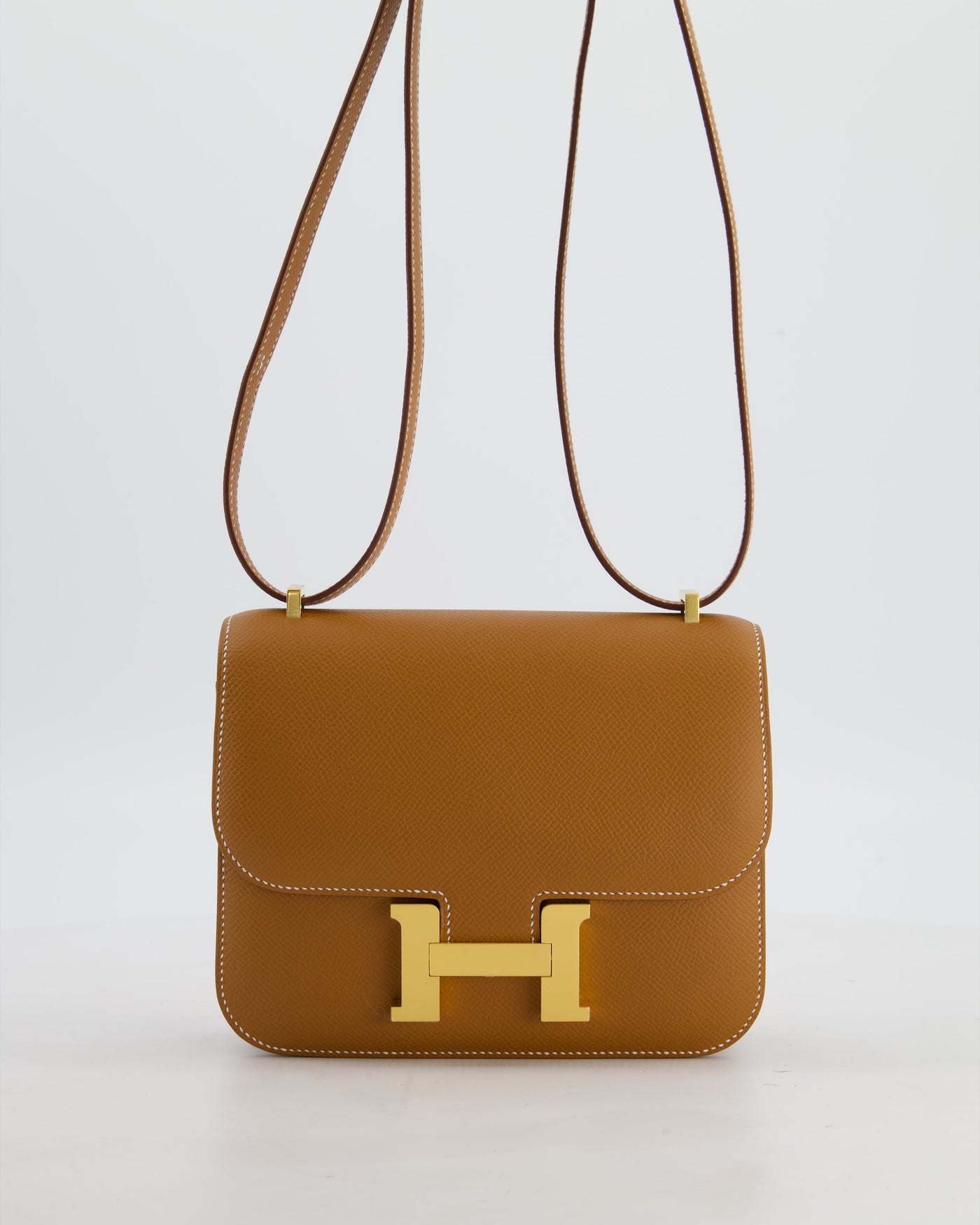 Hermes Mini Constance III Miroir 18 Bag in Gold Epsom Leather with Gold Hardware - Product Image 3
