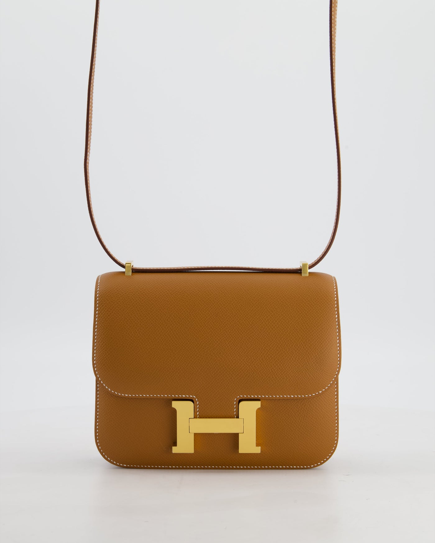 Hermes Mini Constance III Miroir 18 Bag in Gold Epsom Leather with Gold Hardware - Product Image 2