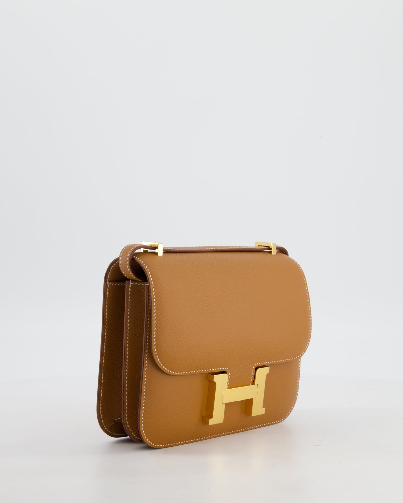 Hermes Mini Constance III Miroir 18 Bag in Gold Epsom Leather with Gold Hardware - Product Image 4