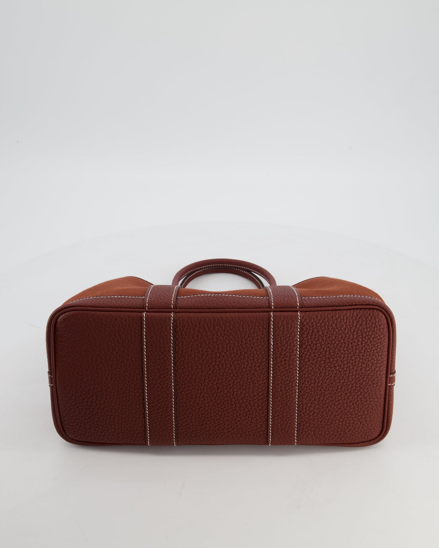 Hermes Garden Party 30 Bag in Rouge H Canvas and Negonda Leather with Palladium Hardware - Product Image 20