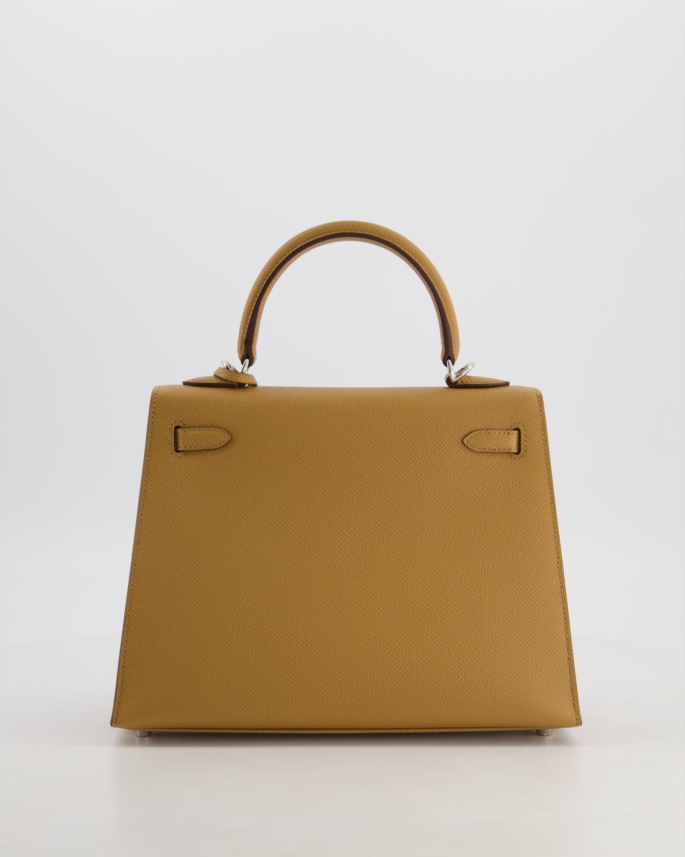 Hermes Kelly 25 Sellier Bag in Biscuit Epsom Leather with Palladium Hardware - Product Image 7