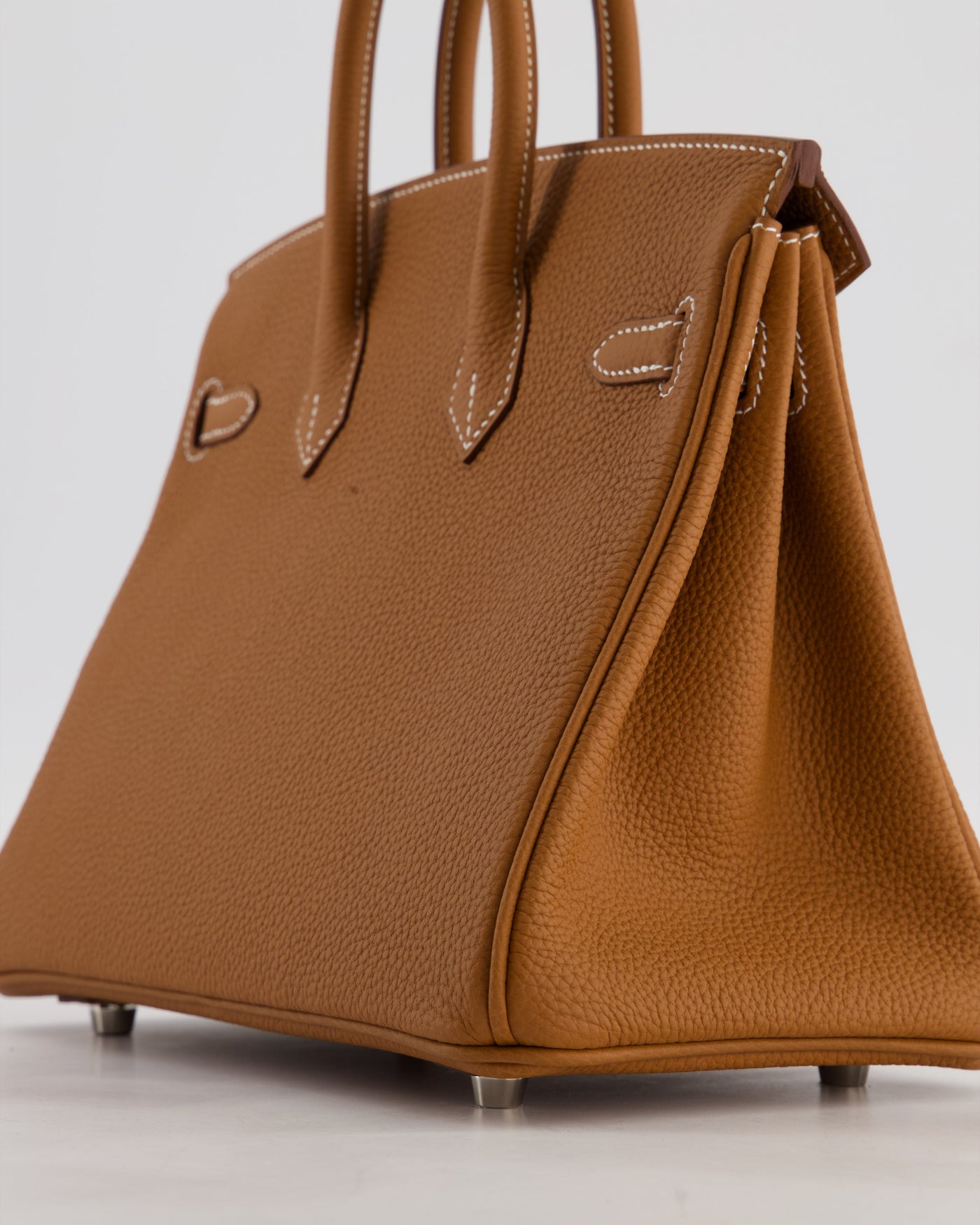 Hermes Birkin 25 Retourne Gold Togo Leather with Palladium Hardware - Product Image 12