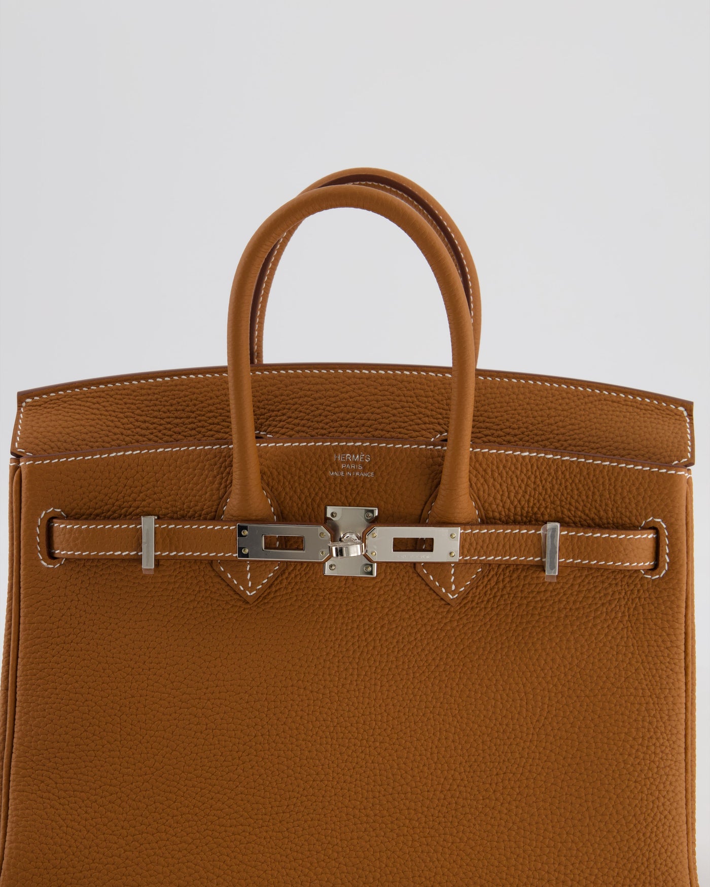 Hermes Birkin 25 Retourne Gold Togo Leather with Palladium Hardware - Product Image 15