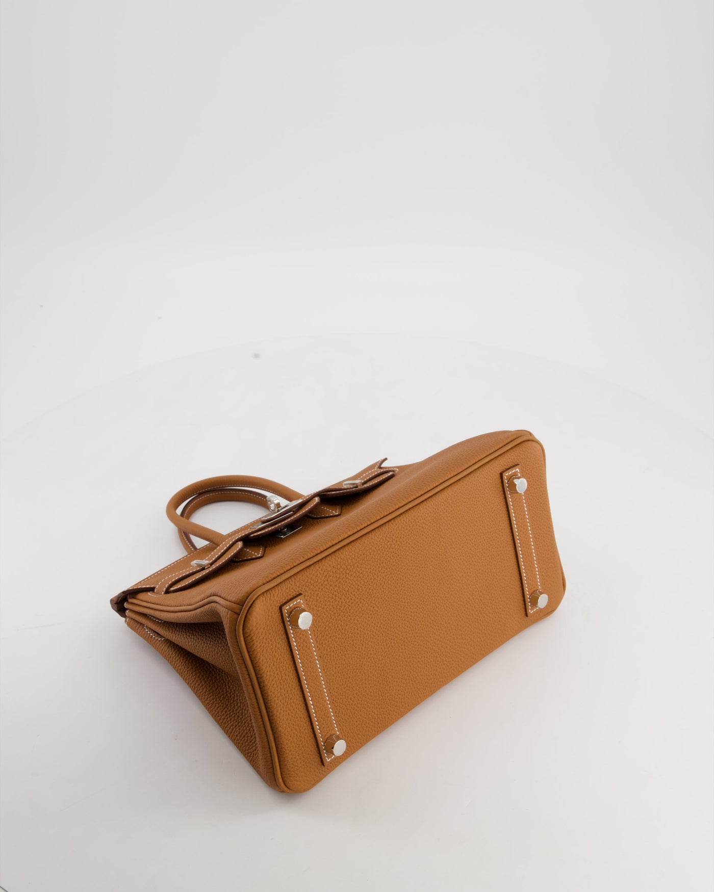 Hermes Birkin 25 Retourne Gold Togo Leather with Palladium Hardware - Product Image 17