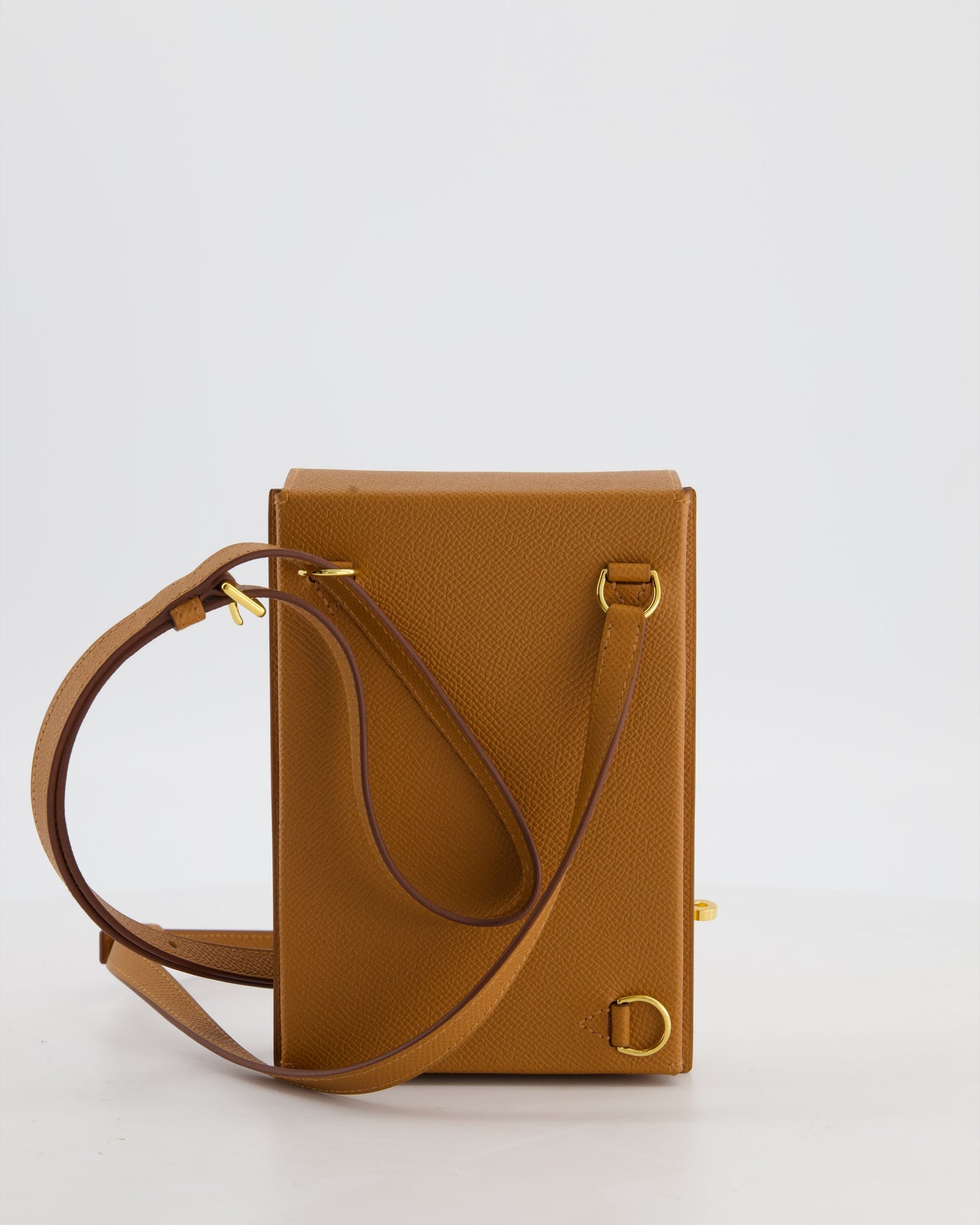 Hermes Kelly Multipocket To Go Pouch in Gold Epsom Leather with Gold Hardware - Product Image 10
