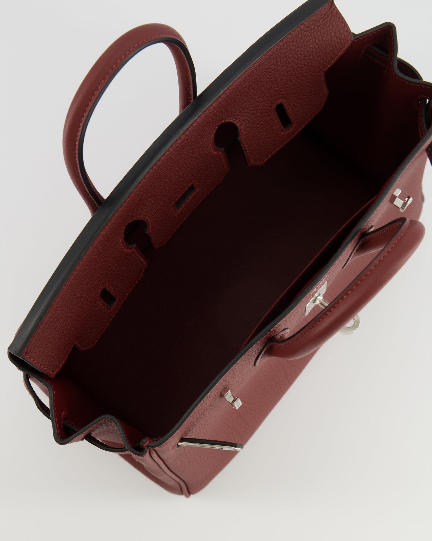 Hermes Birkin 25 Retourne Bag in Rouge H Veau Togo Leather with Palladium Hardware - Product Image 17