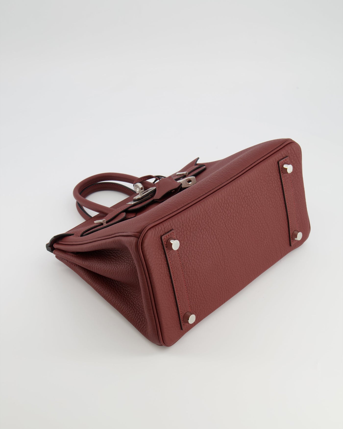 Hermes Birkin 25 Retourne Bag in Rouge H Veau Togo Leather with Palladium Hardware - Product Image 19