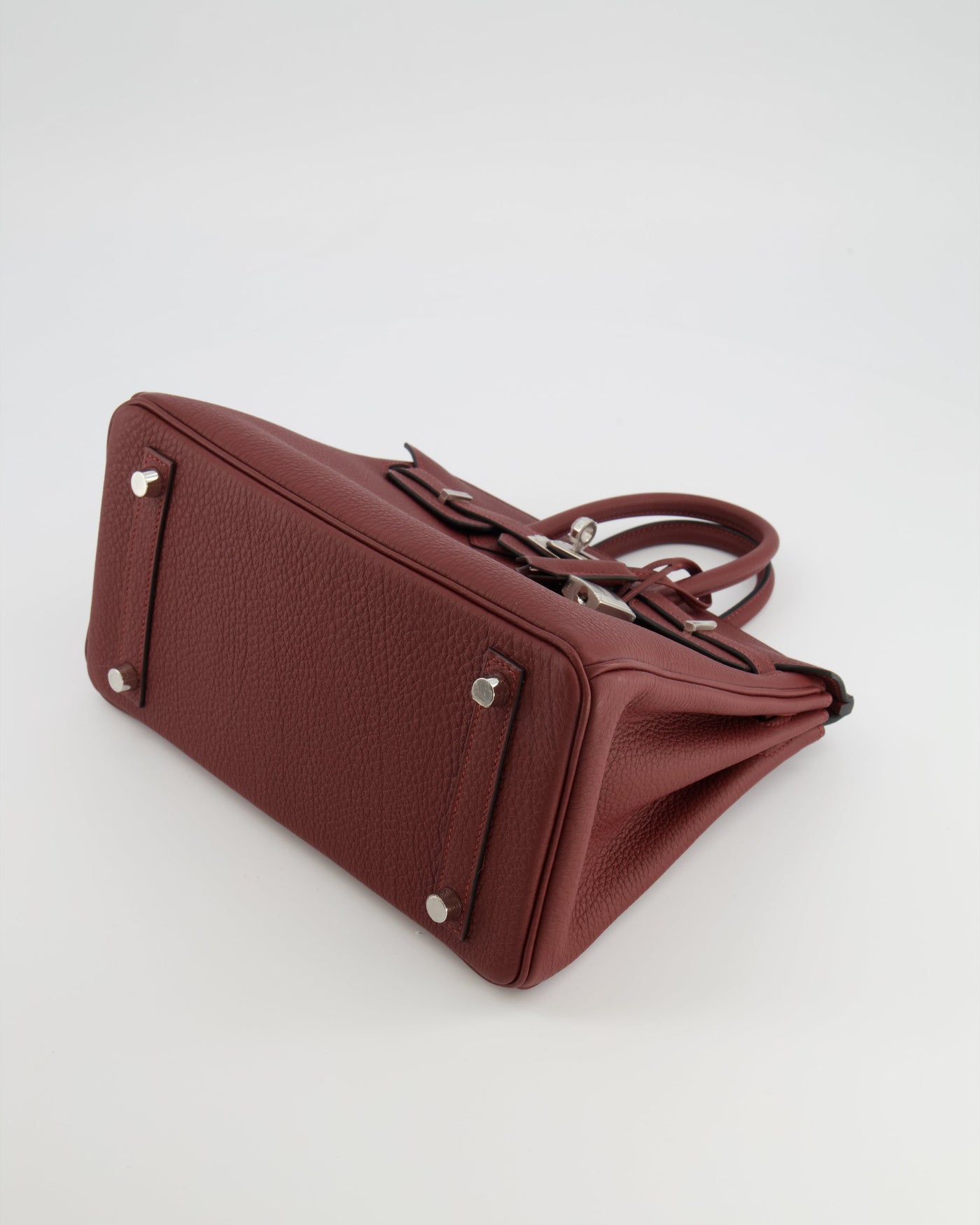 Hermes Birkin 25 Retourne Bag in Rouge H Veau Togo Leather with Palladium Hardware - Product Image 20