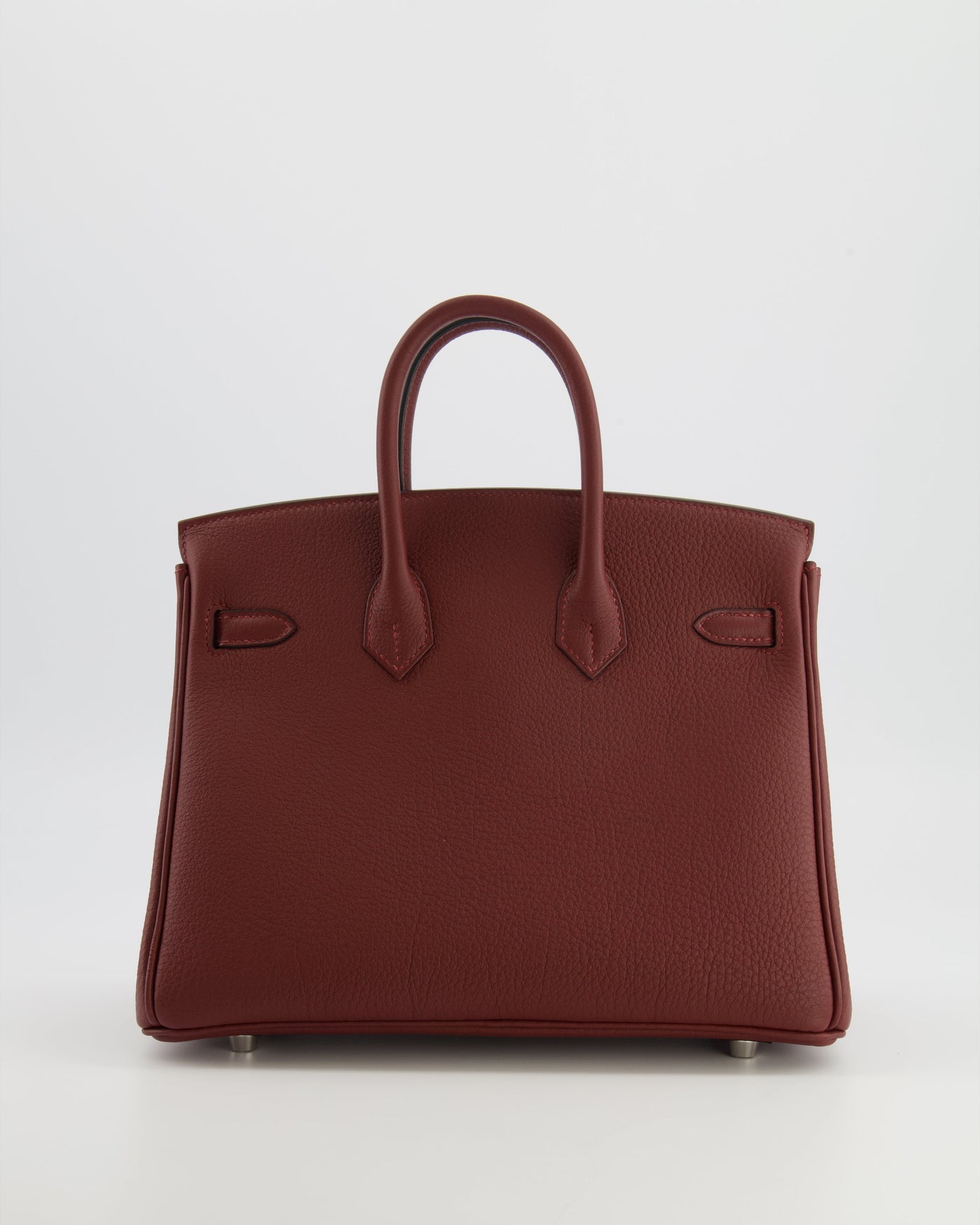 Hermes Birkin 25 Retourne Bag in Rouge H Veau Togo Leather with Palladium Hardware - Product Image 9