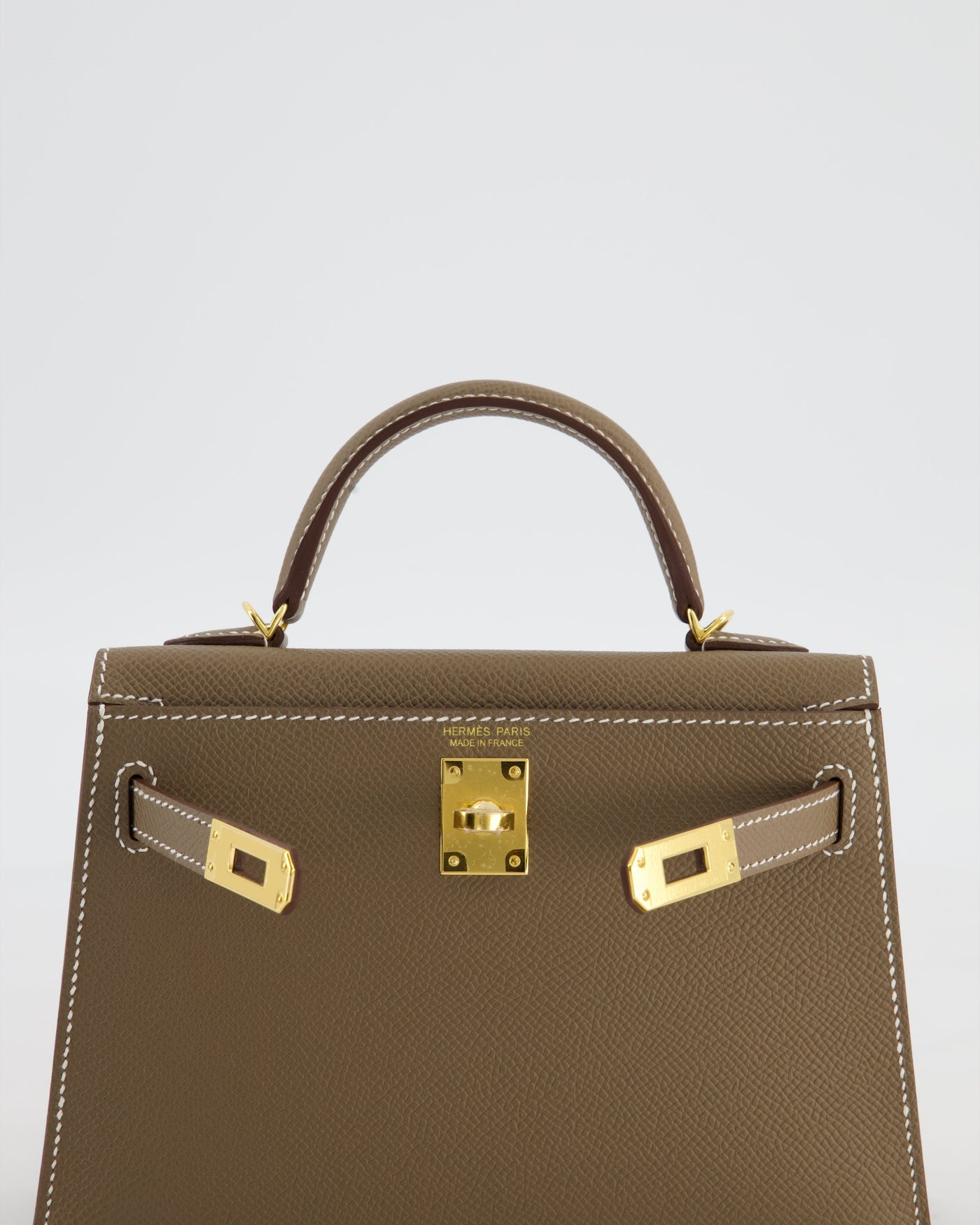 *HOT* Hermes Mini Kelly II 20 Bag in Etoupe Epsom Leather with Gold Hardware - Product Image 20