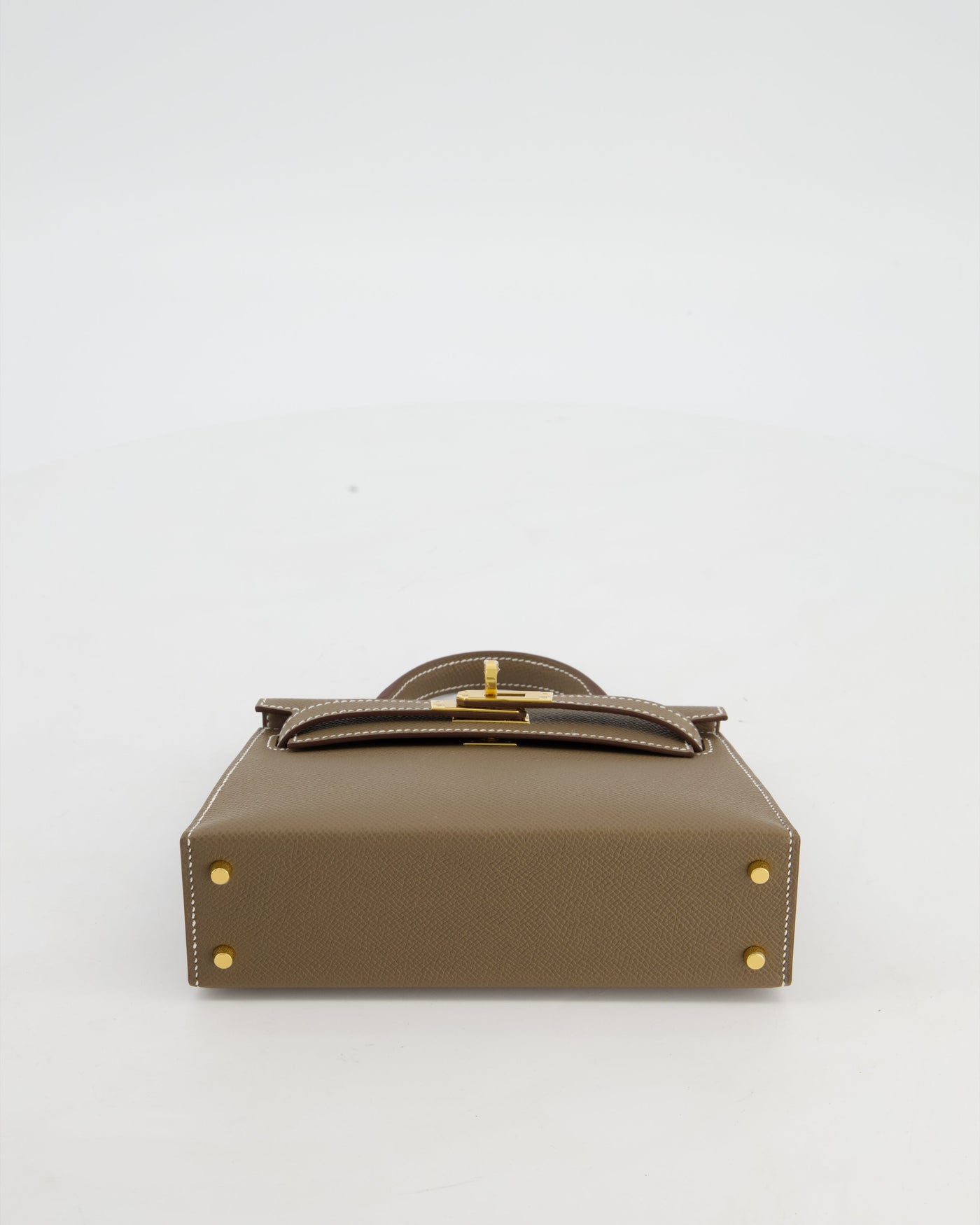 *HOT* Hermes Mini Kelly II 20 Bag in Etoupe Epsom Leather with Gold Hardware - Product Image 23