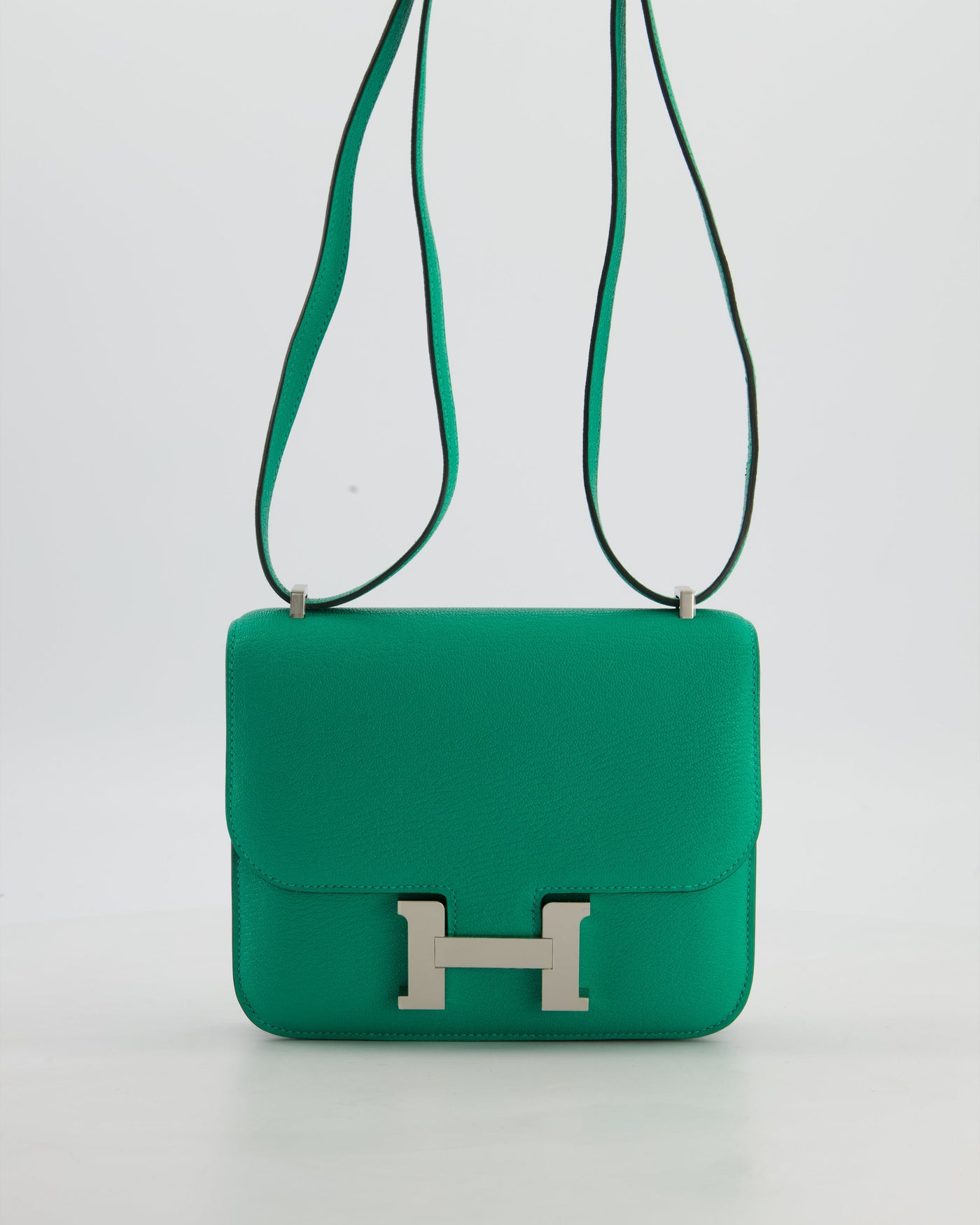 Hermes Mini Constance III Miroir 18 Bag in Menthe Chevre Mysore Leather with Palladium Hardware - Product Image 2
