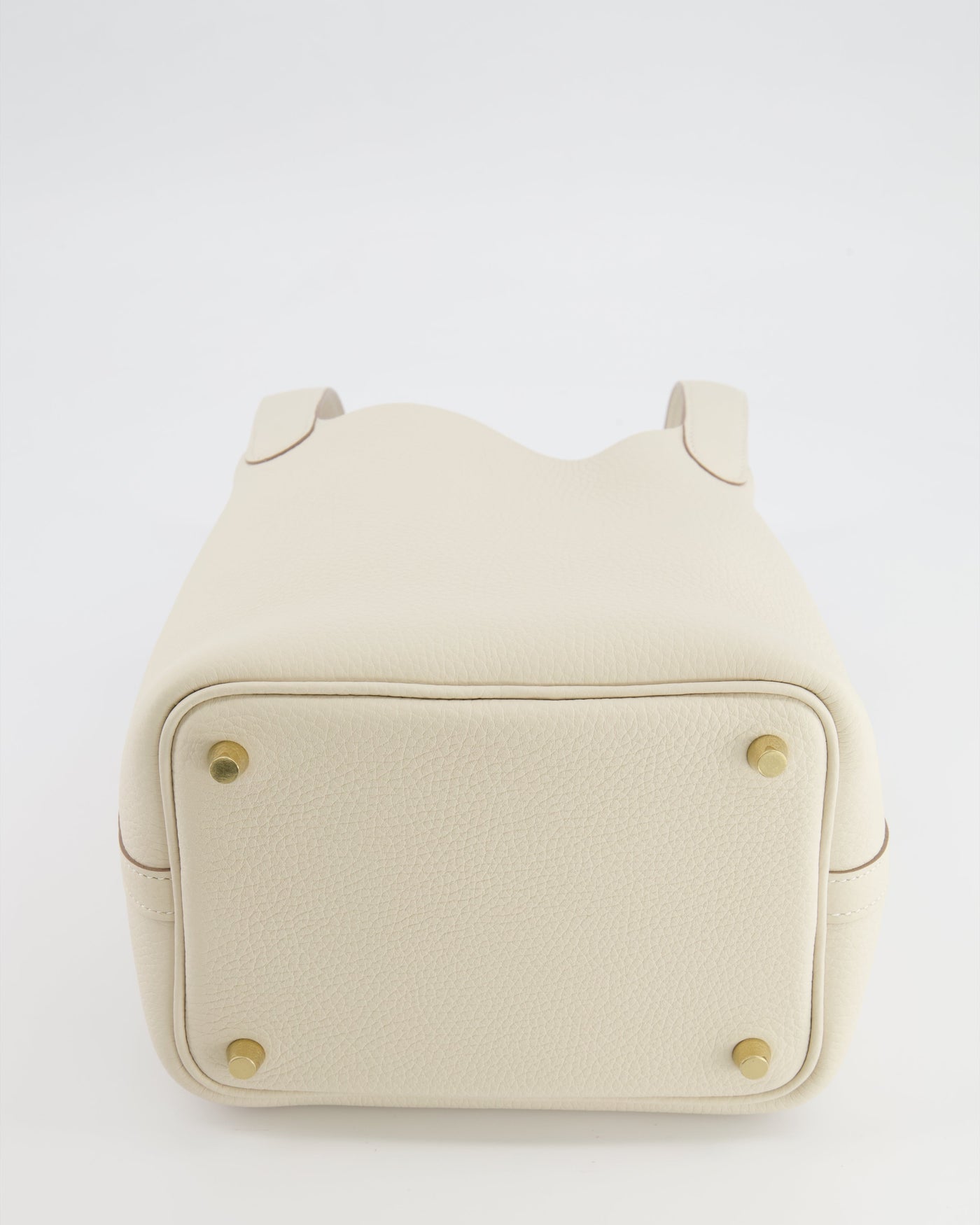 *RARE* Hermes Picotin Lock 18 Bag in Craie Clemence Leather with Gold Hardware - Product Image 14