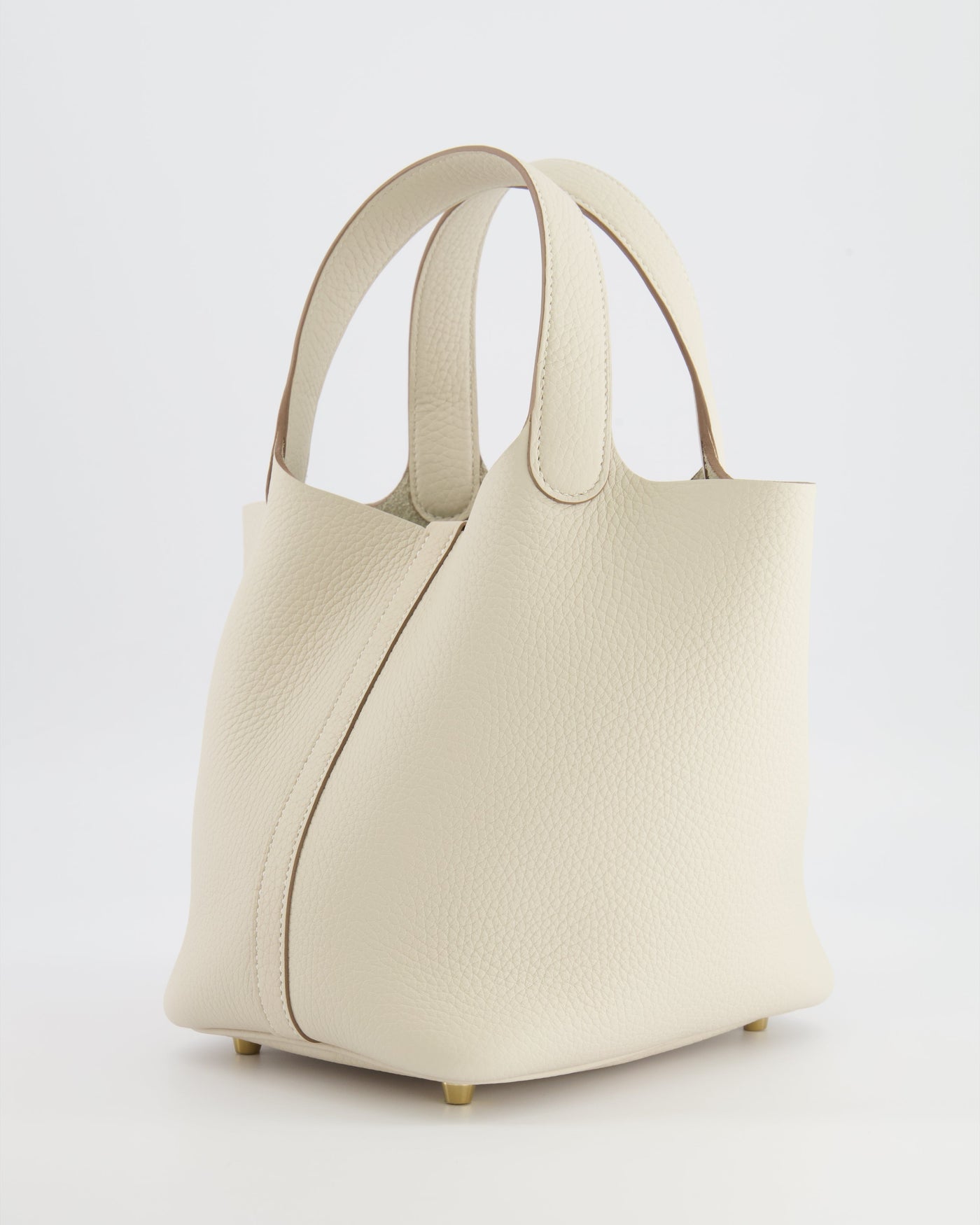 *RARE* Hermes Picotin Lock 18 Bag in Craie Clemence Leather with Gold Hardware - Product Image 4