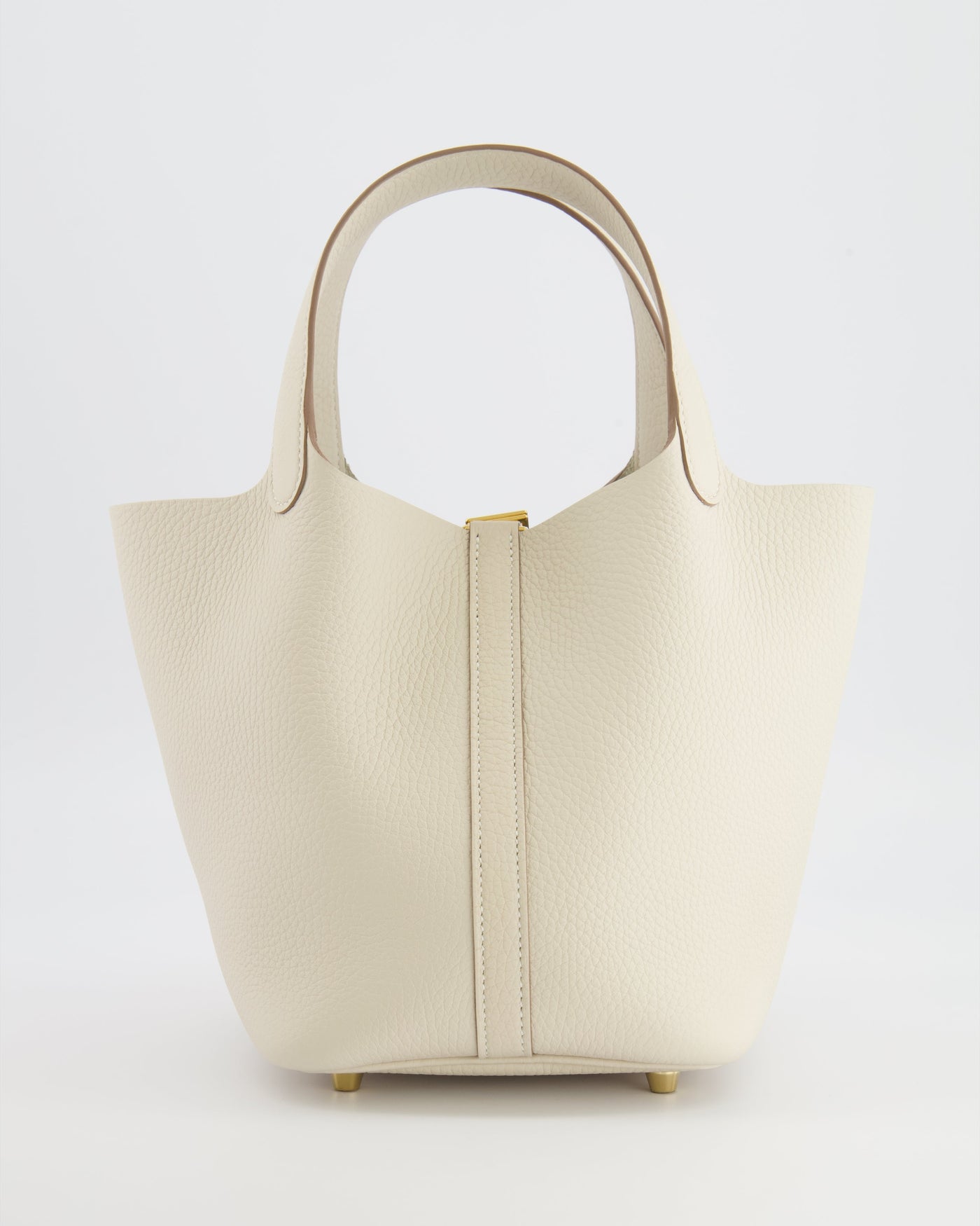 *RARE* Hermes Picotin Lock 18 Bag in Craie Clemence Leather with Gold Hardware - Product Image 5