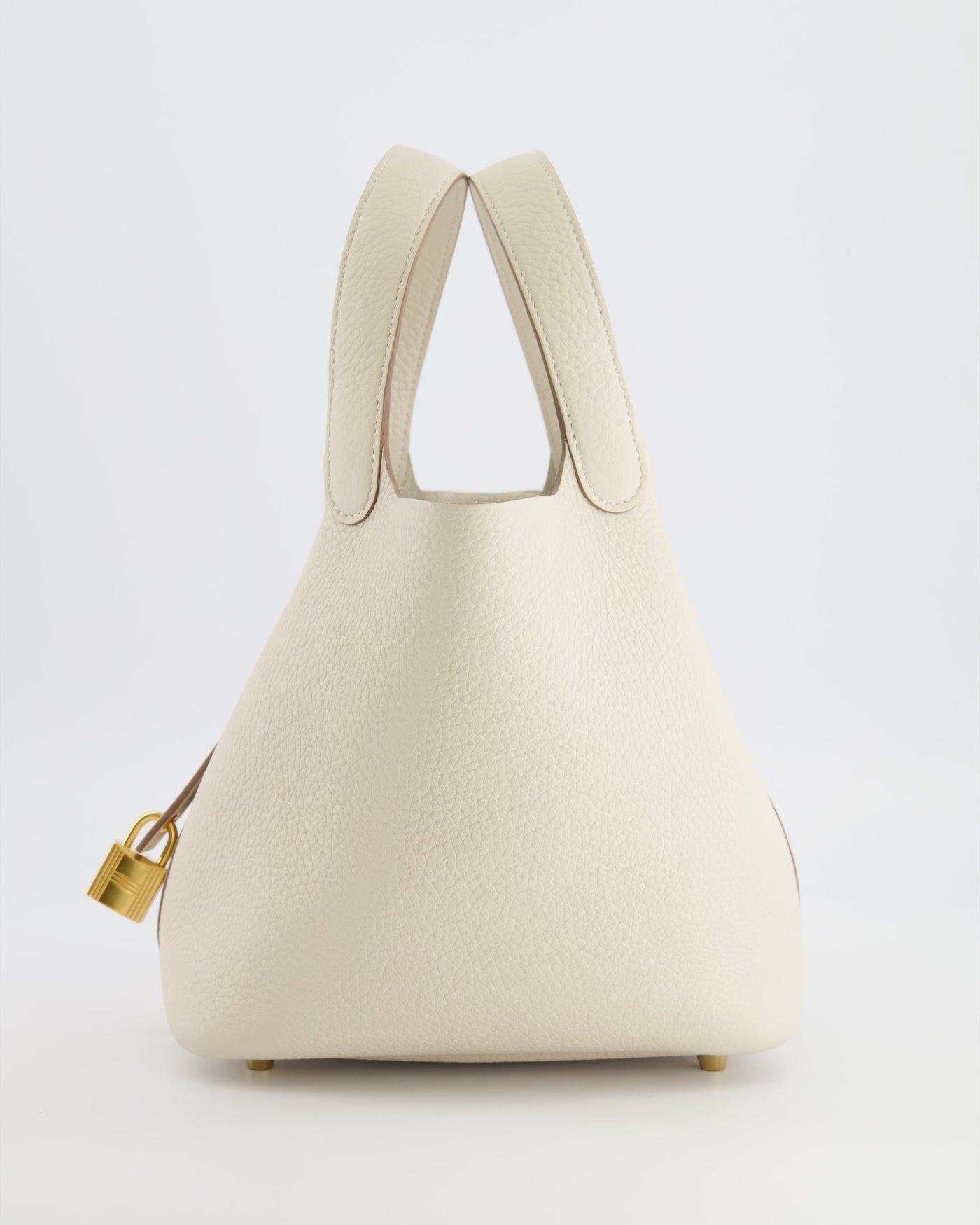 *RARE* Hermes Picotin Lock 18 Bag in Craie Clemence Leather with Gold Hardware - Product Image 7