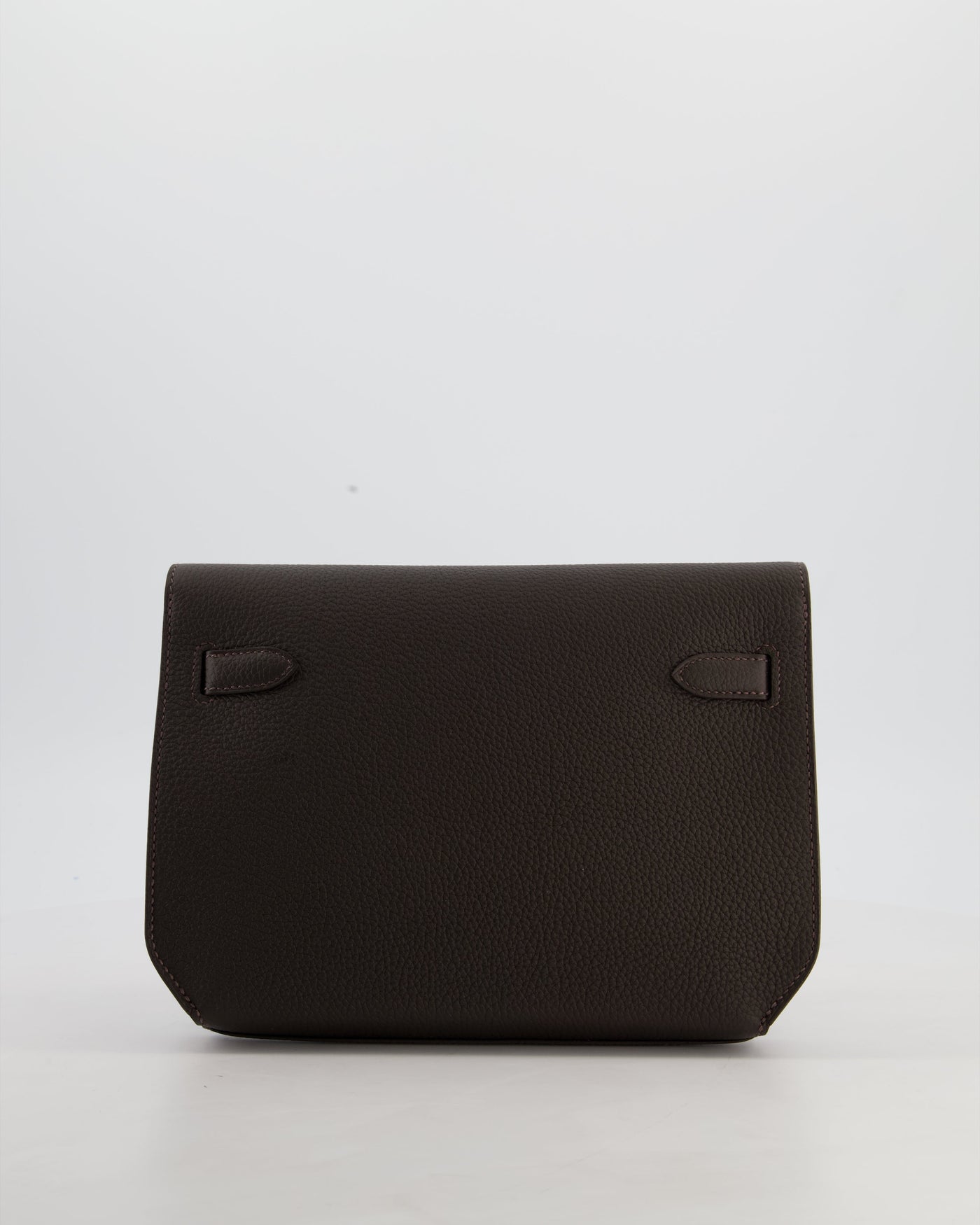 *RARE* Hermes Kelly Depeches 25 Bag in Bai Brun Togo Leather with Palladium Hardware - Product Image 6
