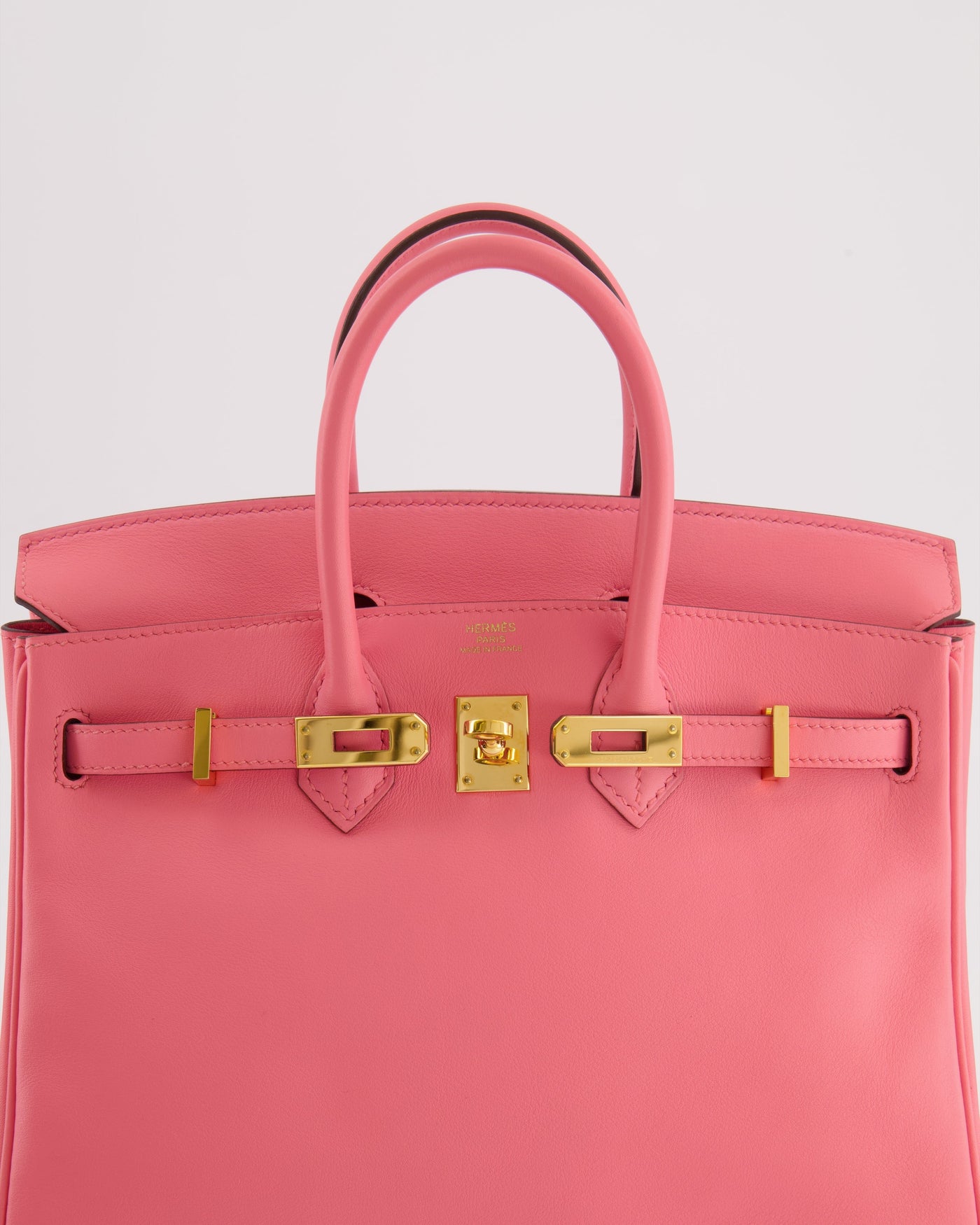 Hermes Birkin 25 Retourne Bag in Rose D'Été Swift Leather with Gold Hardware - Product Image 11