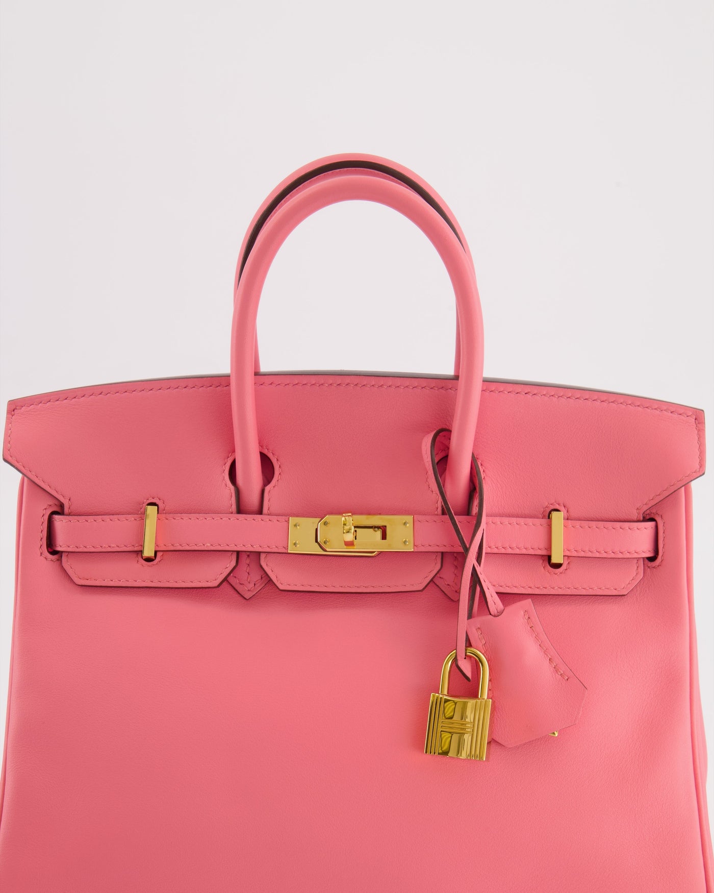 Hermes Birkin 25 Retourne Bag in Rose D'Été Swift Leather with Gold Hardware - Product Image 10
