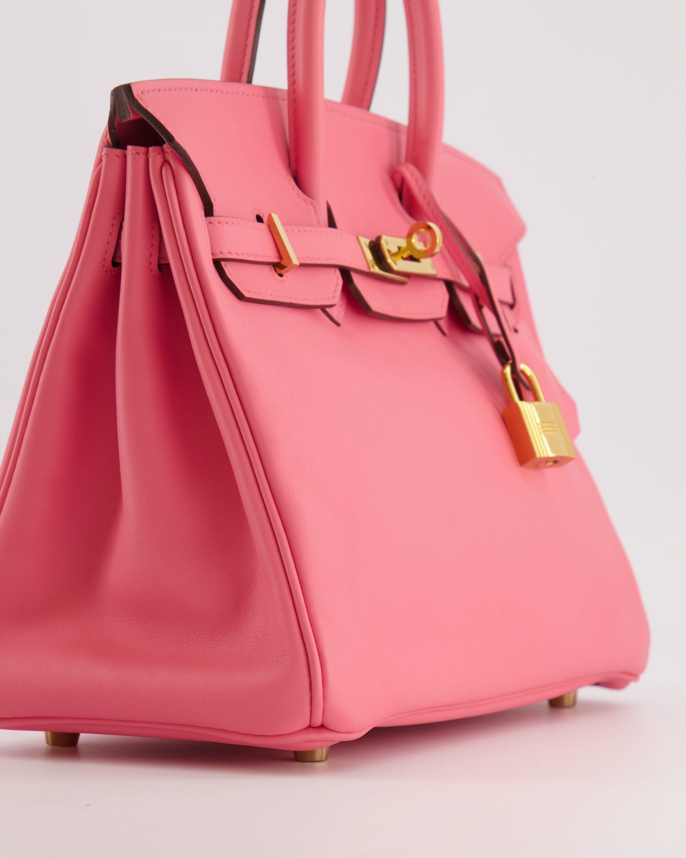 Hermes Birkin 25 Retourne Bag in Rose D'Été Swift Leather with Gold Hardware - Product Image 12