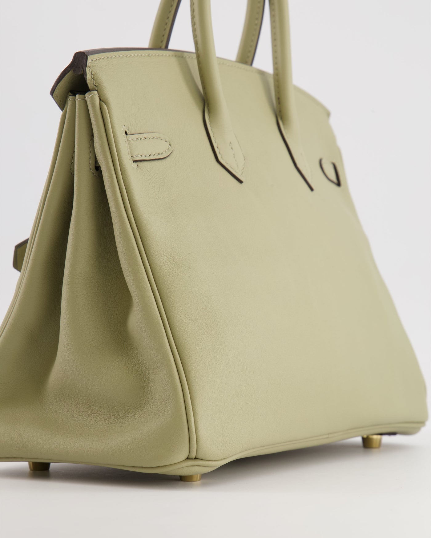Hermes Birkin 25 Retourne Bag in Sauge Swift Leather with Gold Hardware - Product Image 15
