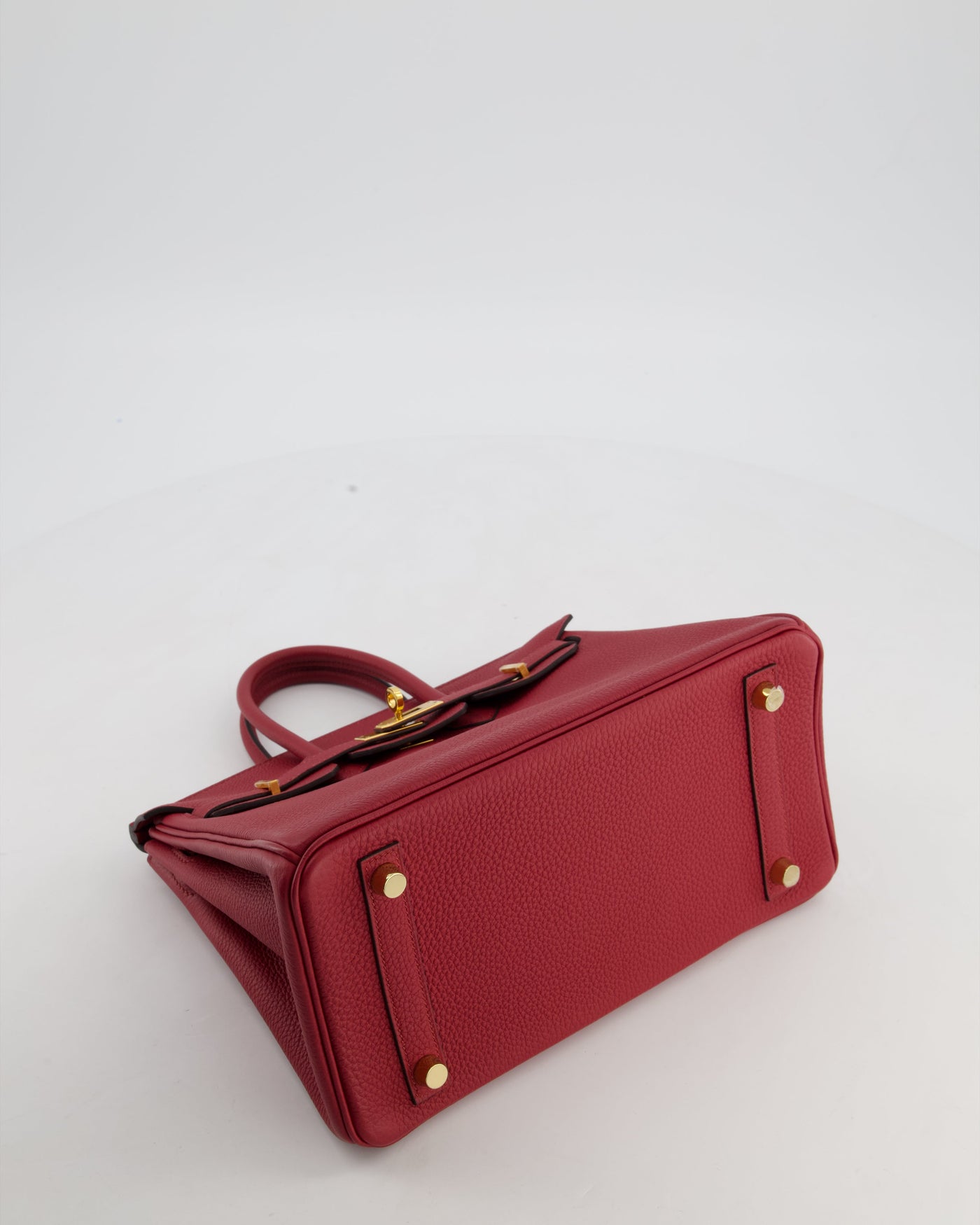 Hermes Birkin 25 Retourne Bag in Rouge Grenat Togo Leather with Gold Hardware - Product Image 18