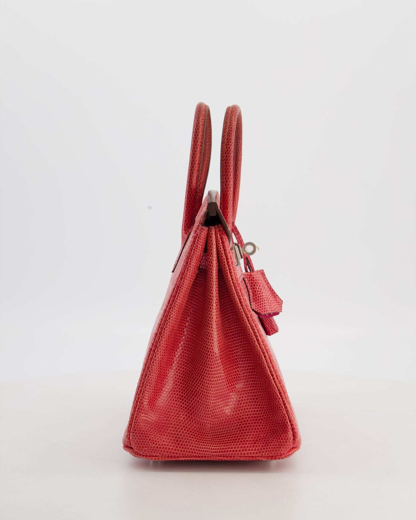 *HOT* Hermes Birkin 25 Verso Retourne Bag in Bougainvillea Lizard Niloticus Leather, Rose Shocking Interior with Palladium Hardware - Product Image 4