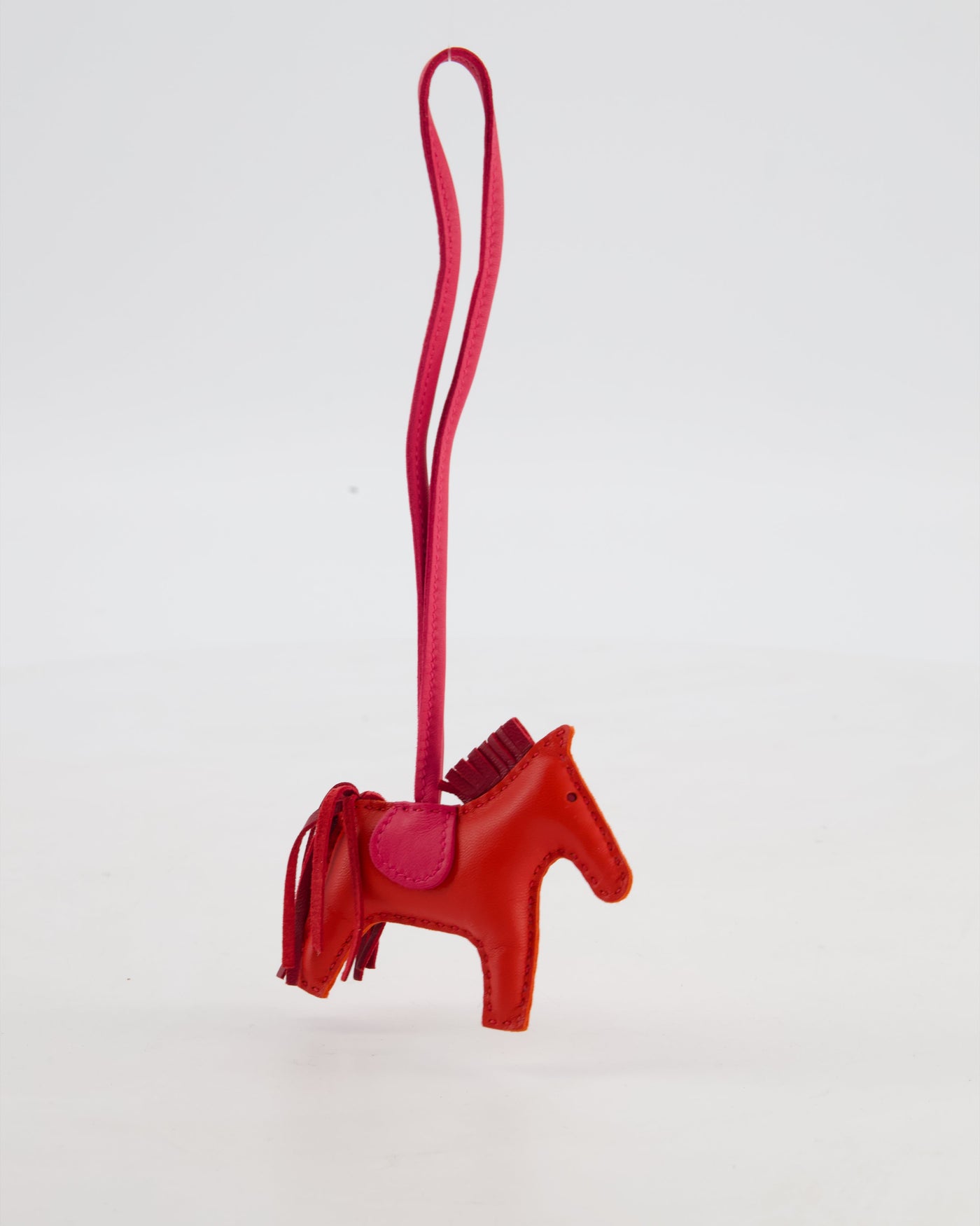 Hermes Rose Jaipur Rodeo in Leather PM Rodeo Bag Charm - Product Image 4
