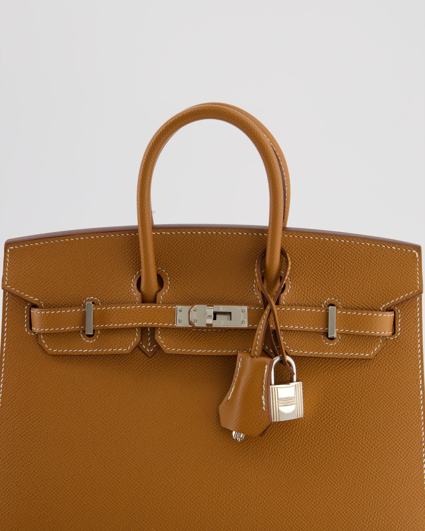 *RARE* Hermes Birkin 25 Sellier Bag in Gold Epsom Leather with Palladium Hardware - Product Image 14