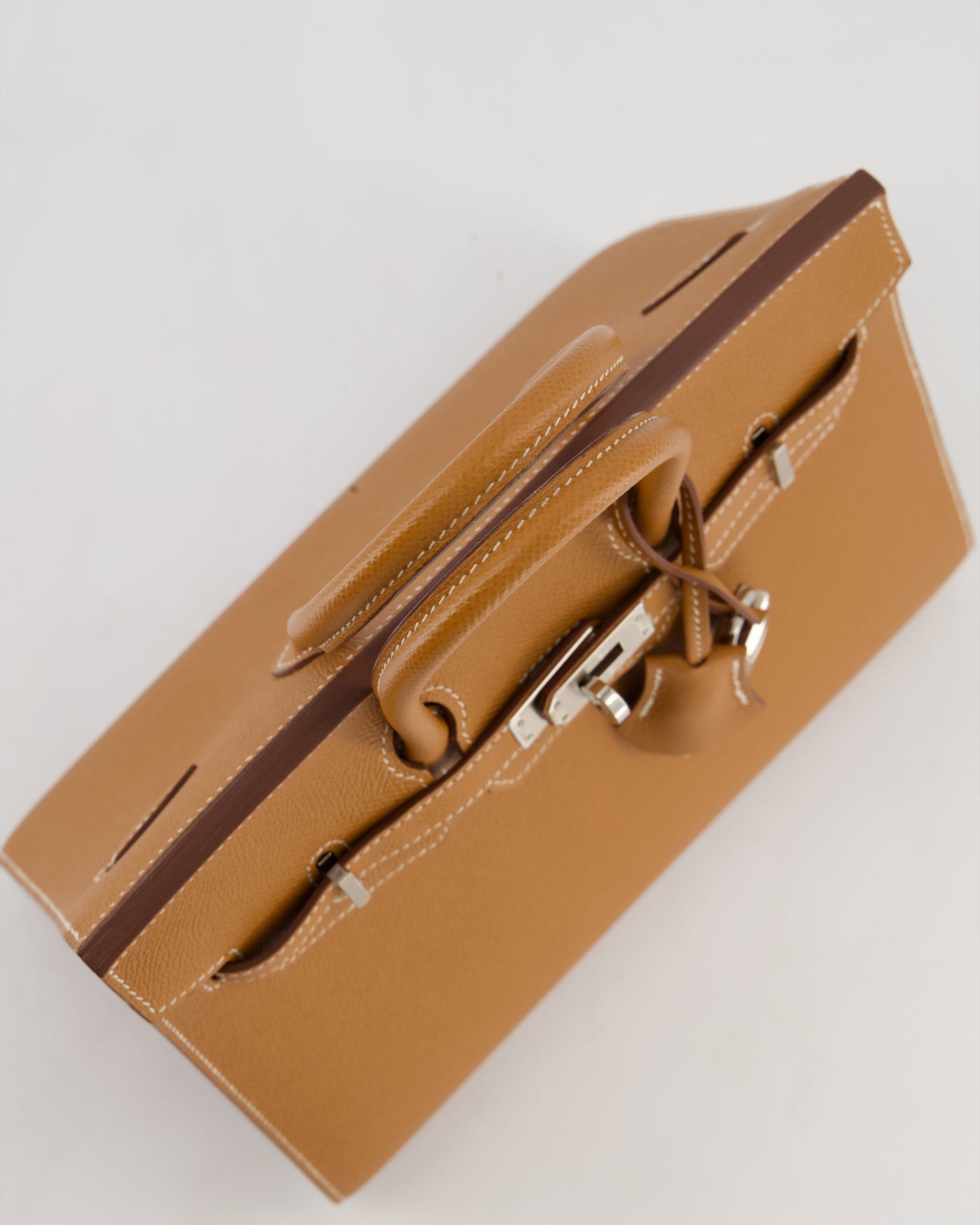 *RARE* Hermes Birkin 25 Sellier Bag in Gold Epsom Leather with Palladium Hardware - Product Image 16