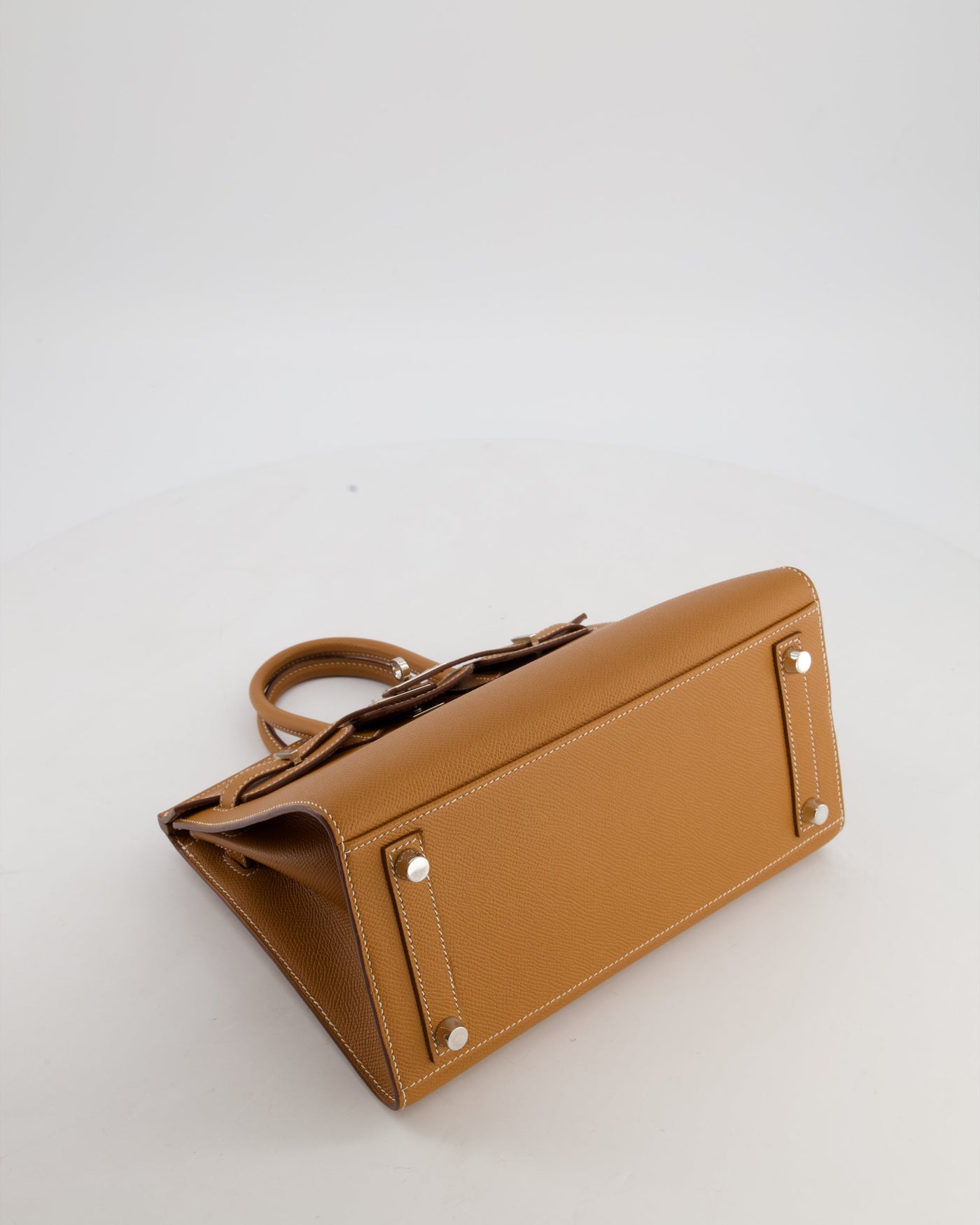 *RARE* Hermes Birkin 25 Sellier Bag in Gold Epsom Leather with Palladium Hardware - Product Image 18