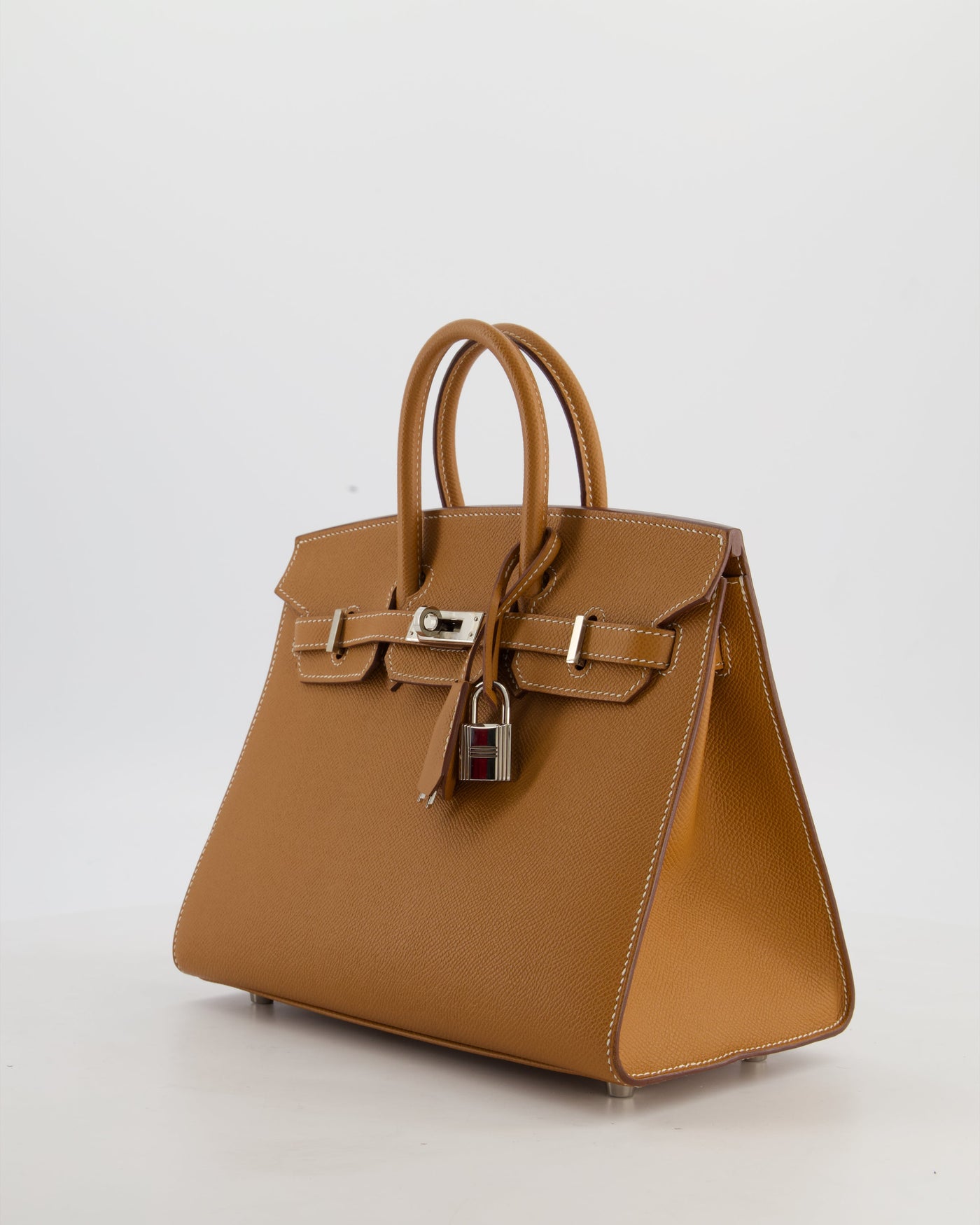 *RARE* Hermes Birkin 25 Sellier Bag in Gold Epsom Leather with Palladium Hardware - Product Image 9