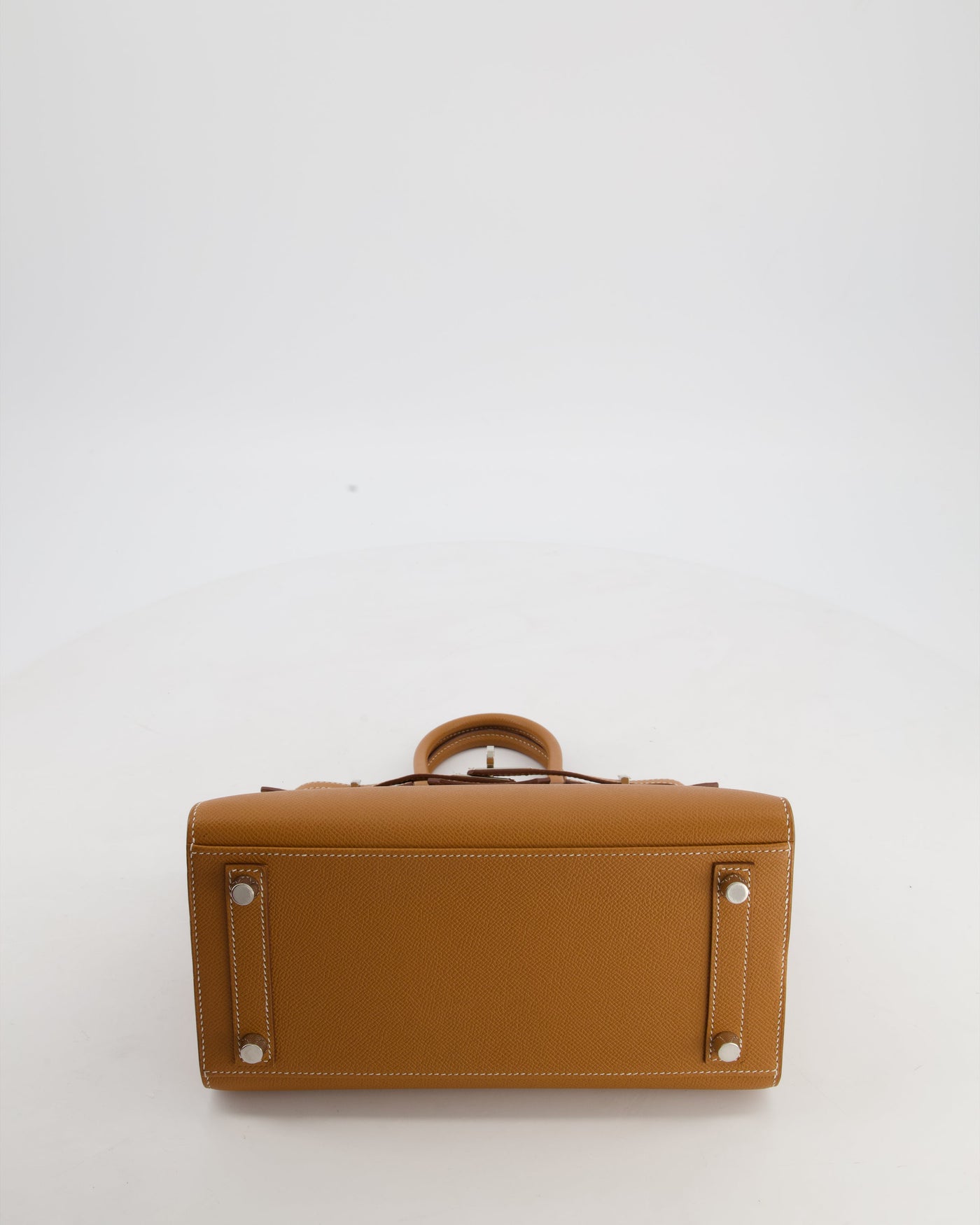 *RARE* Hermes Birkin 25 Sellier Bag in Gold Epsom Leather with Palladium Hardware - Product Image 19