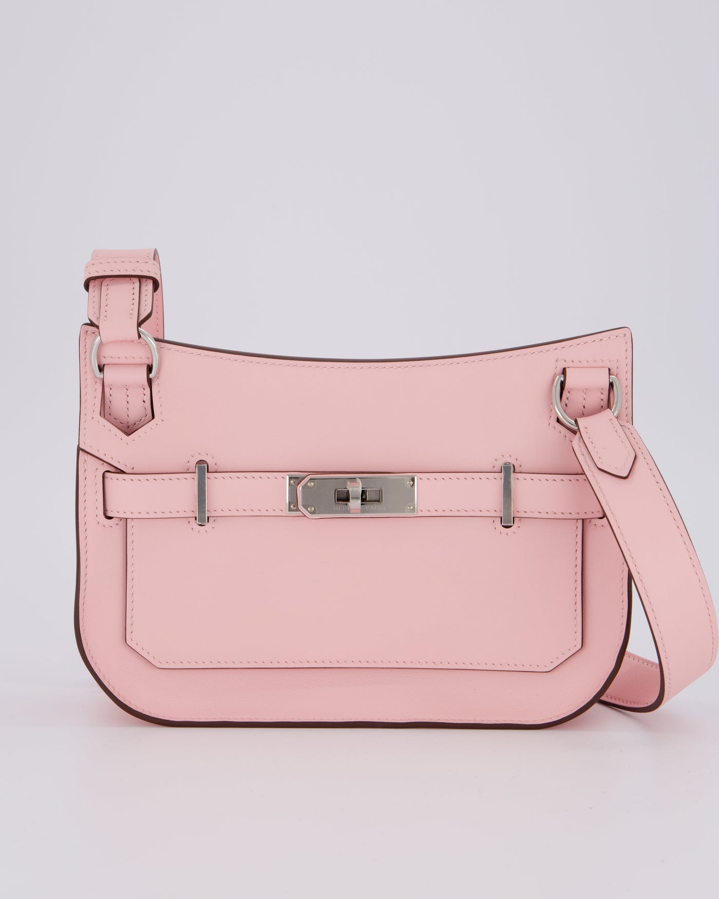*RARE & HOT* Hermes Mini Jypsiere Bag in Rose Sakura Swift Leather with Palladium Hardware - Product Image 21