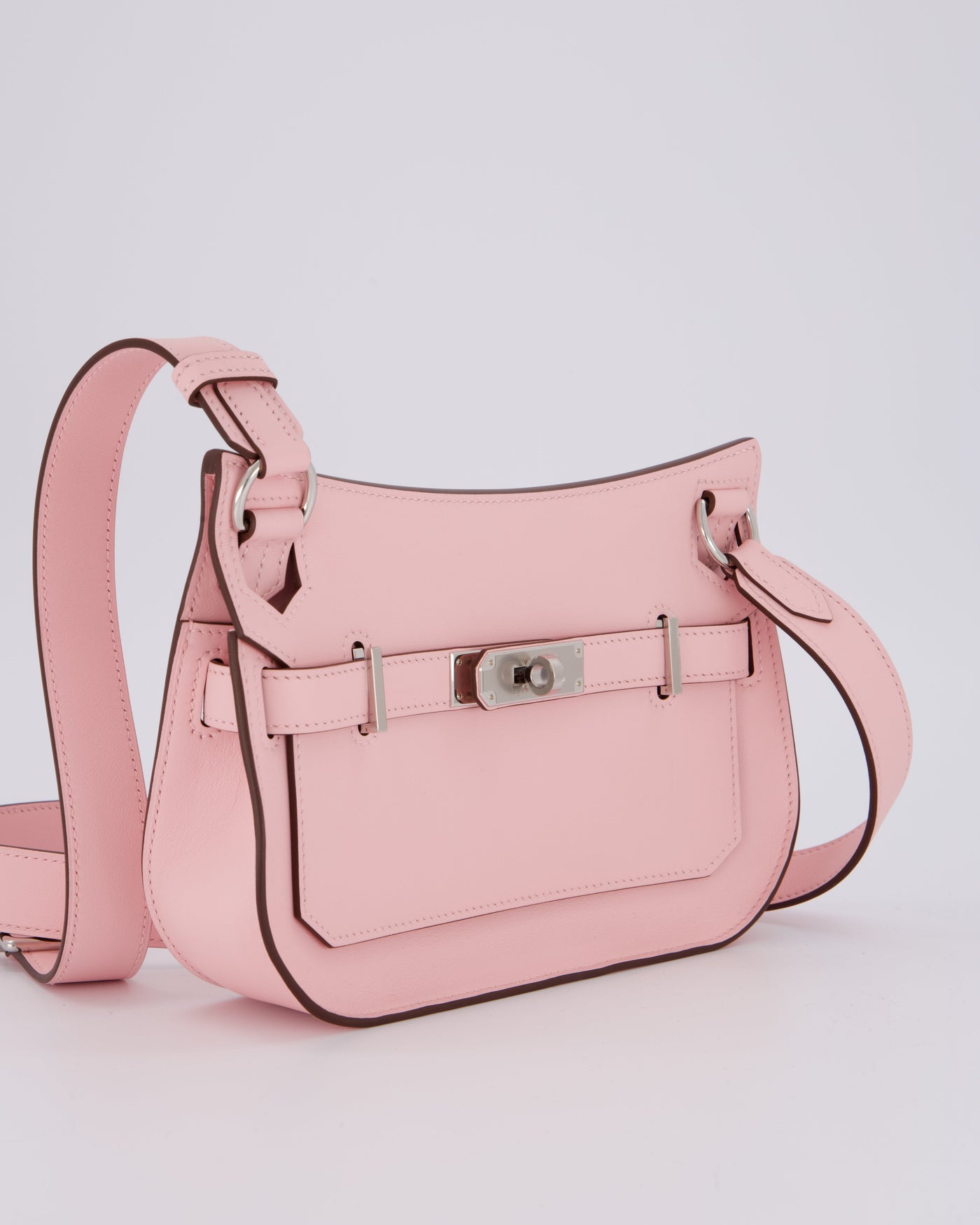 *RARE & HOT* Hermes Mini Jypsiere Bag in Rose Sakura Swift Leather with Palladium Hardware - Product Image 4
