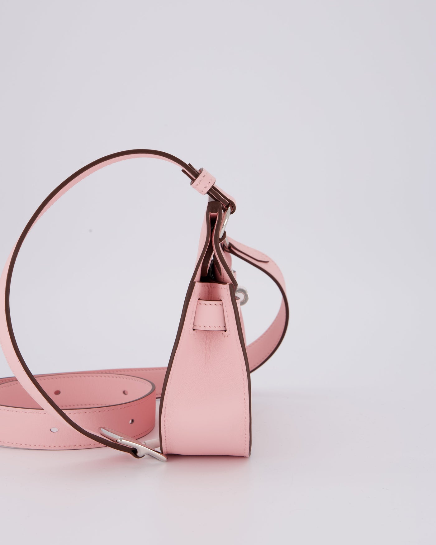 *RARE & HOT* Hermes Mini Jypsiere Bag in Rose Sakura Swift Leather with Palladium Hardware - Product Image 5