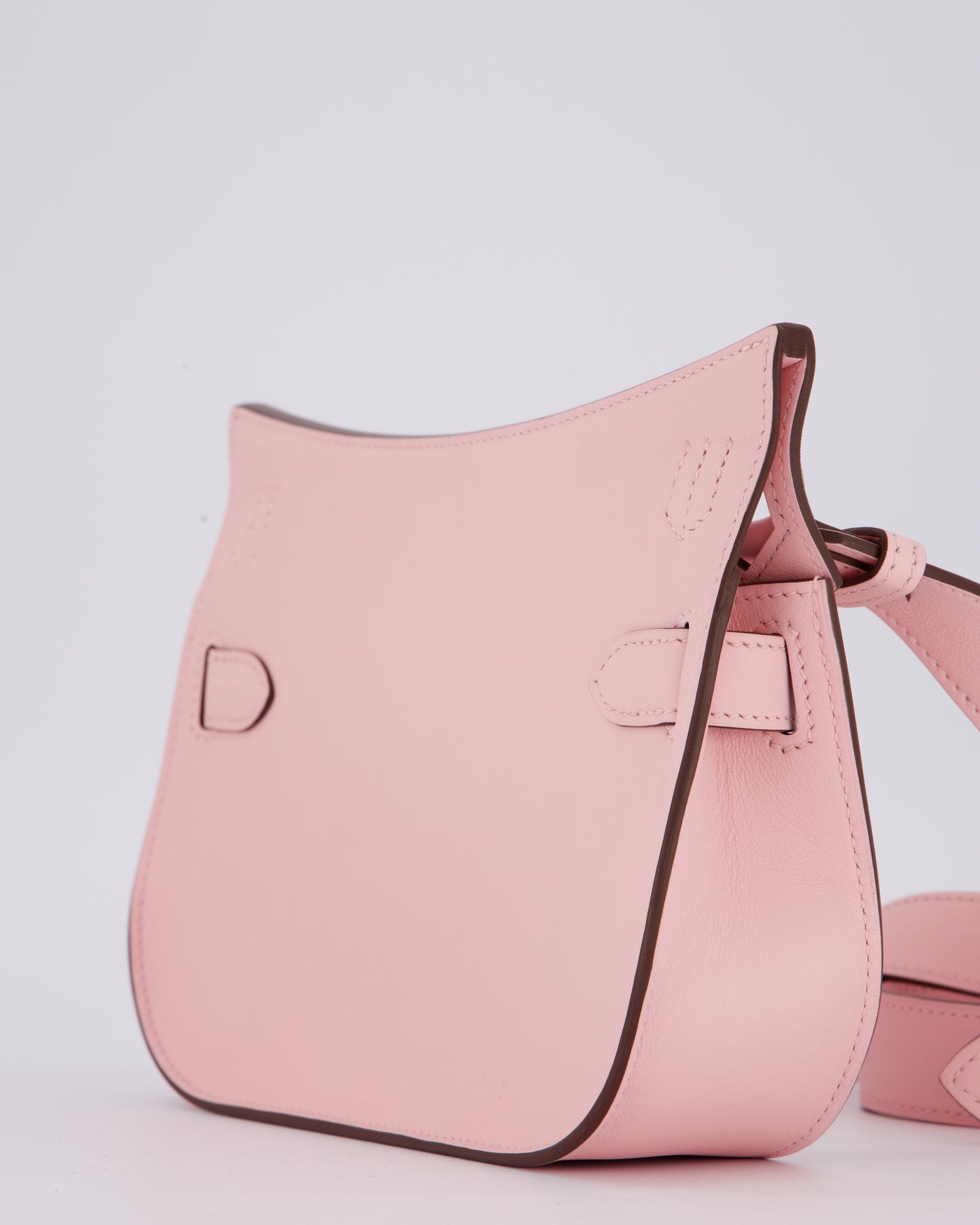 *RARE & HOT* Hermes Mini Jypsiere Bag in Rose Sakura Swift Leather with Palladium Hardware - Product Image 13