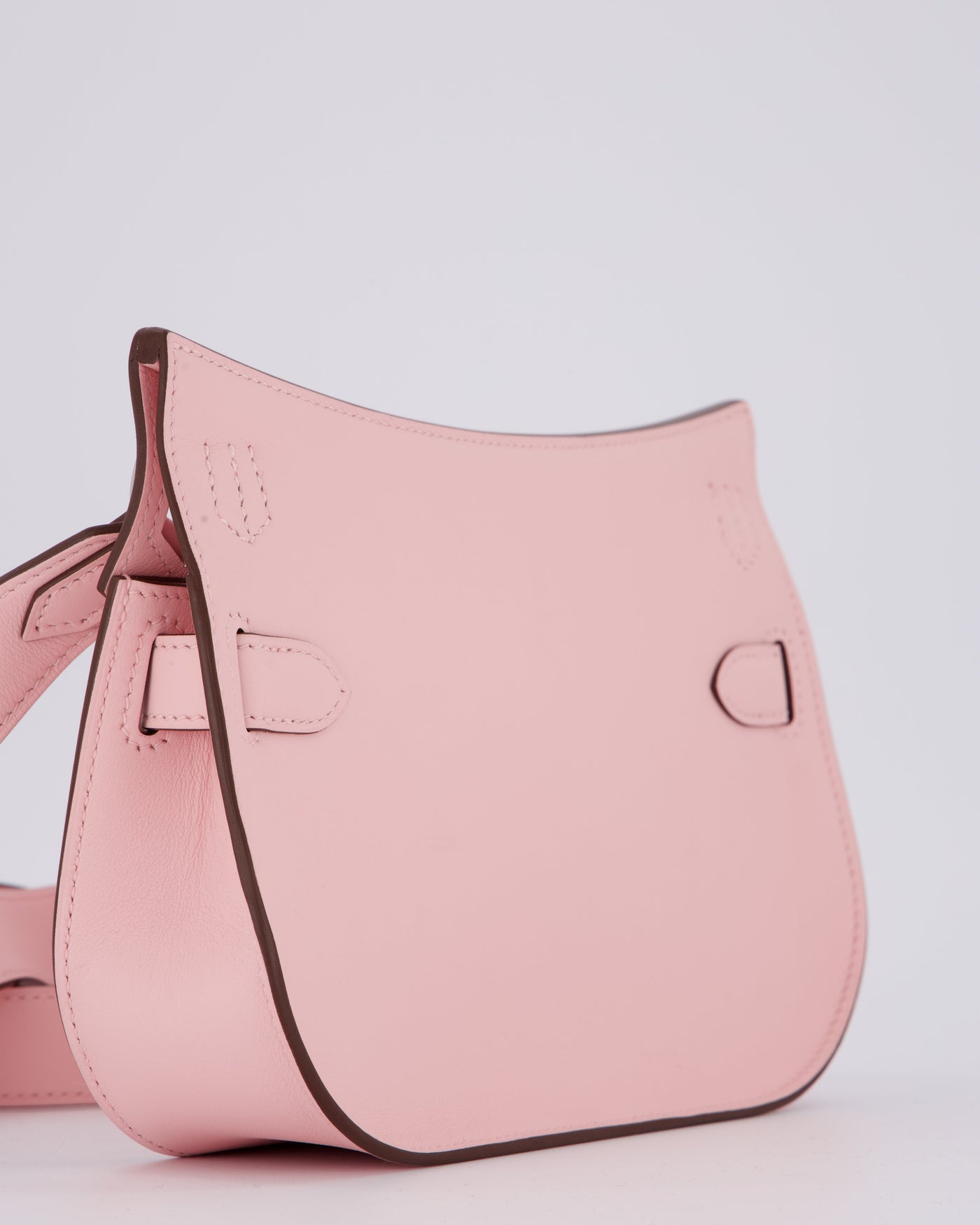 *RARE & HOT* Hermes Mini Jypsiere Bag in Rose Sakura Swift Leather with Palladium Hardware - Product Image 14