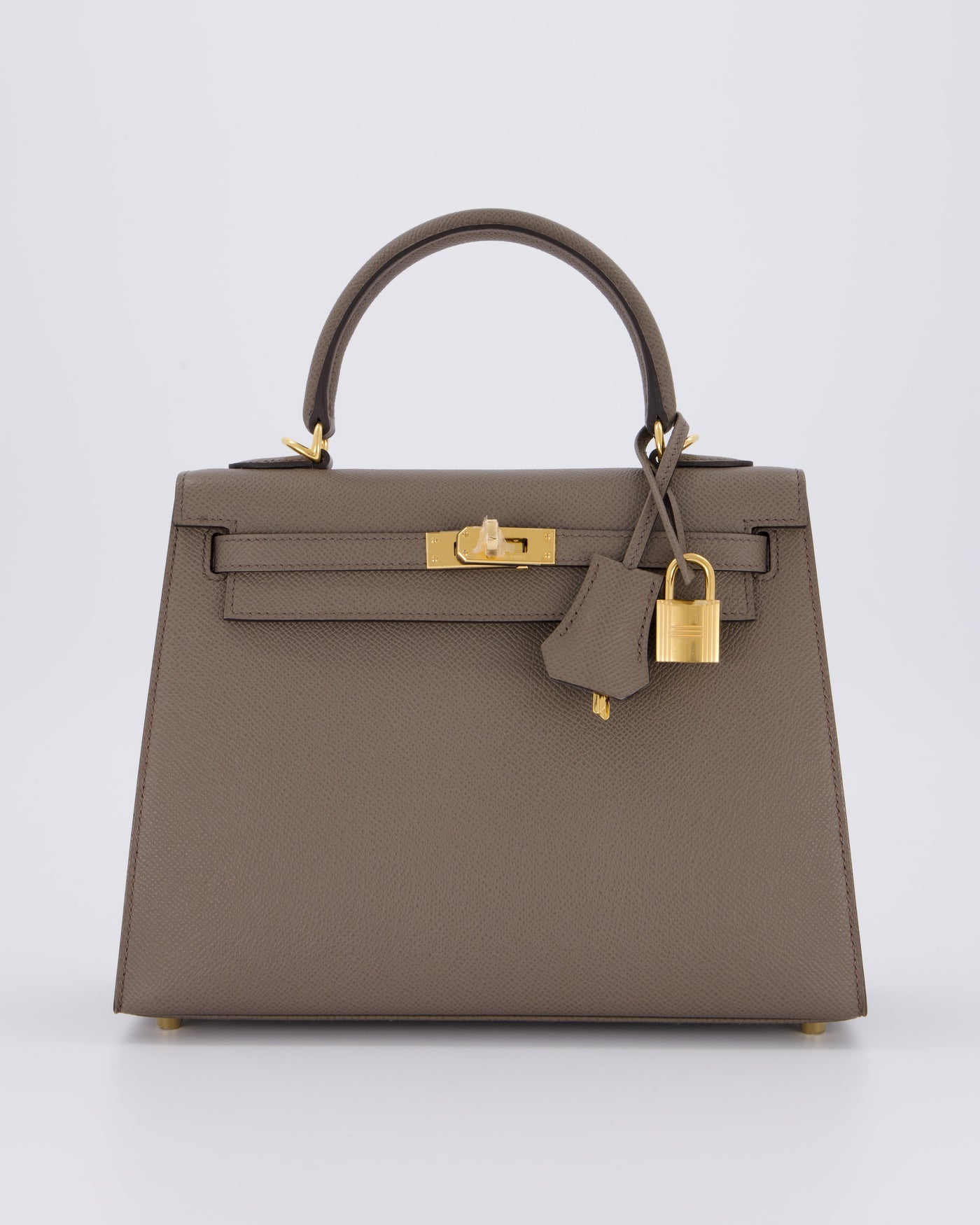 *RARE* Hermes Kelly 25 Sellier Bag in Gris Etain Epsom Leather with Gold Hardware - Product Image 2